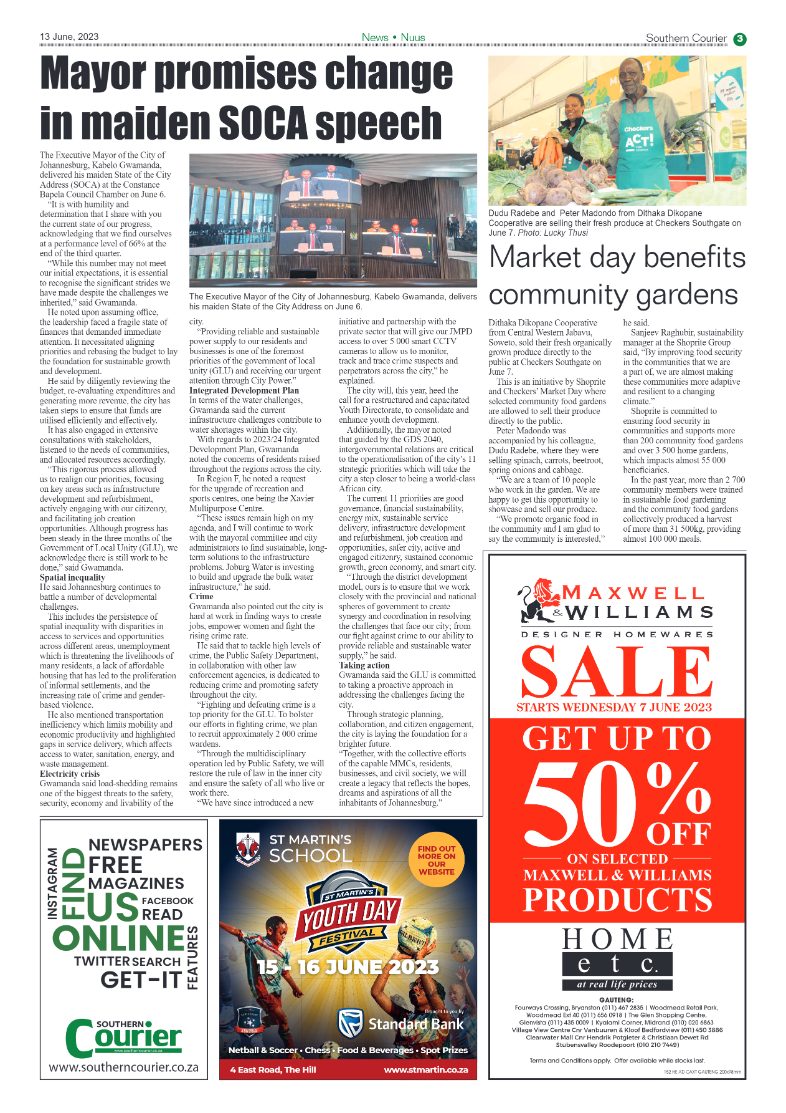 Southern Courier 13 June 2023 page 3