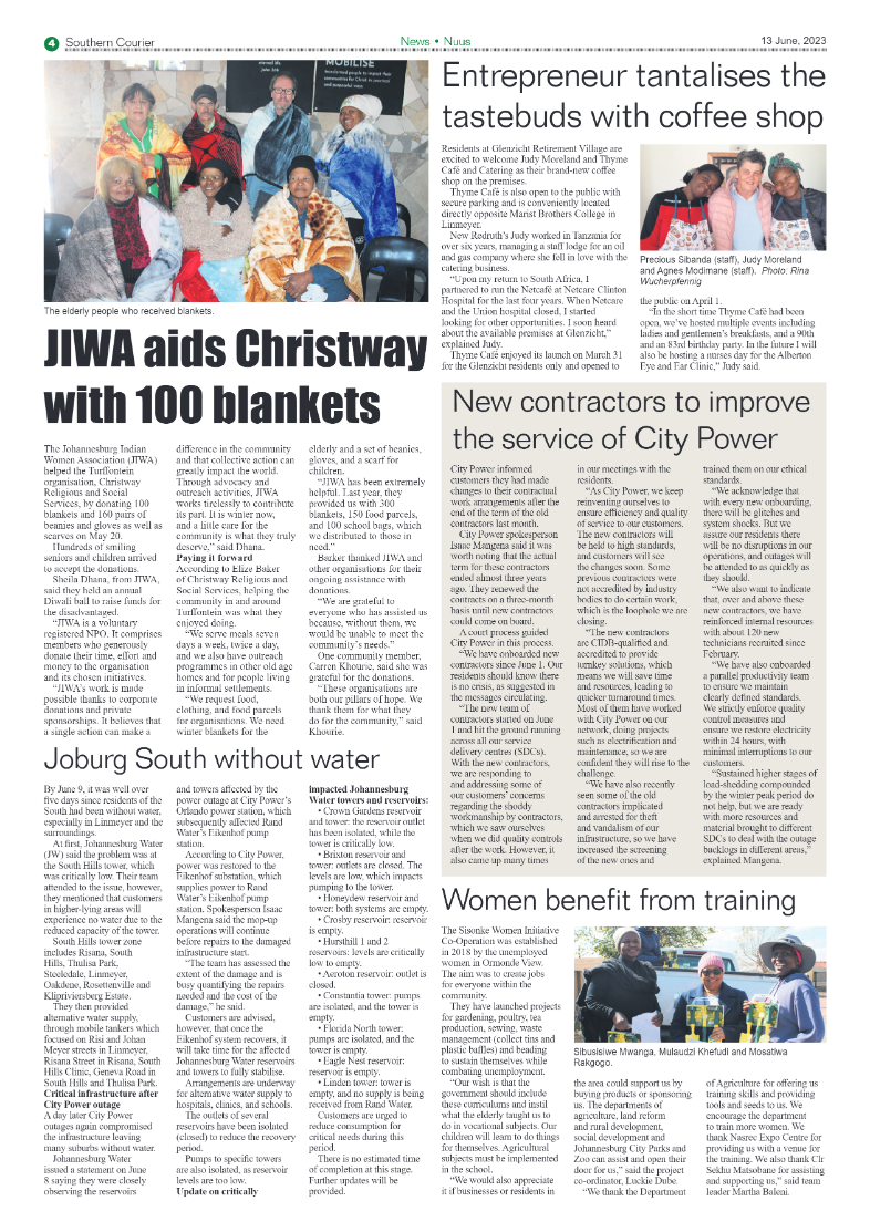 Southern Courier 13 June 2023 page 4