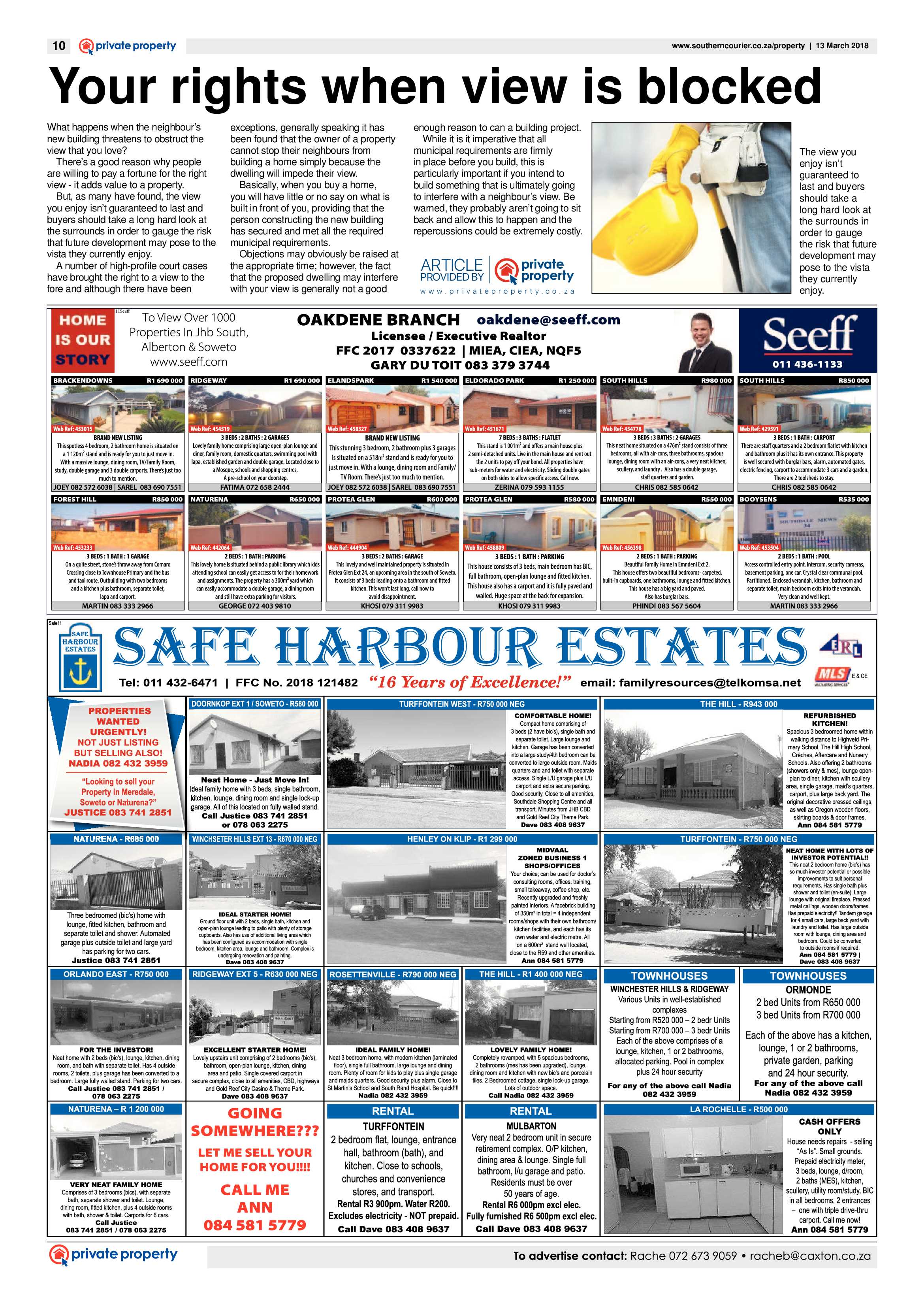 Southern Courier 13 March 2018 page 10