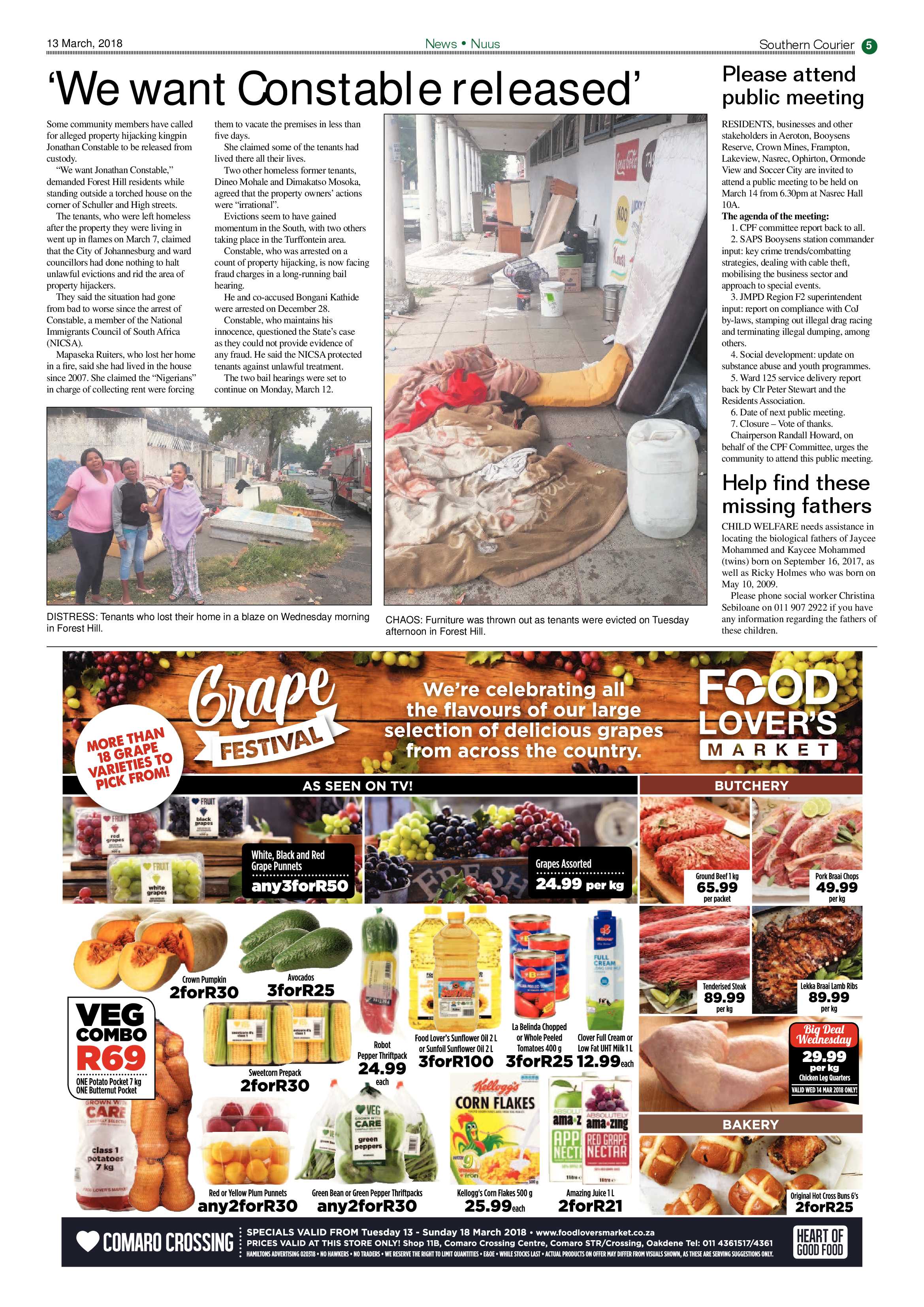 Southern Courier 13 March 2018 page 5