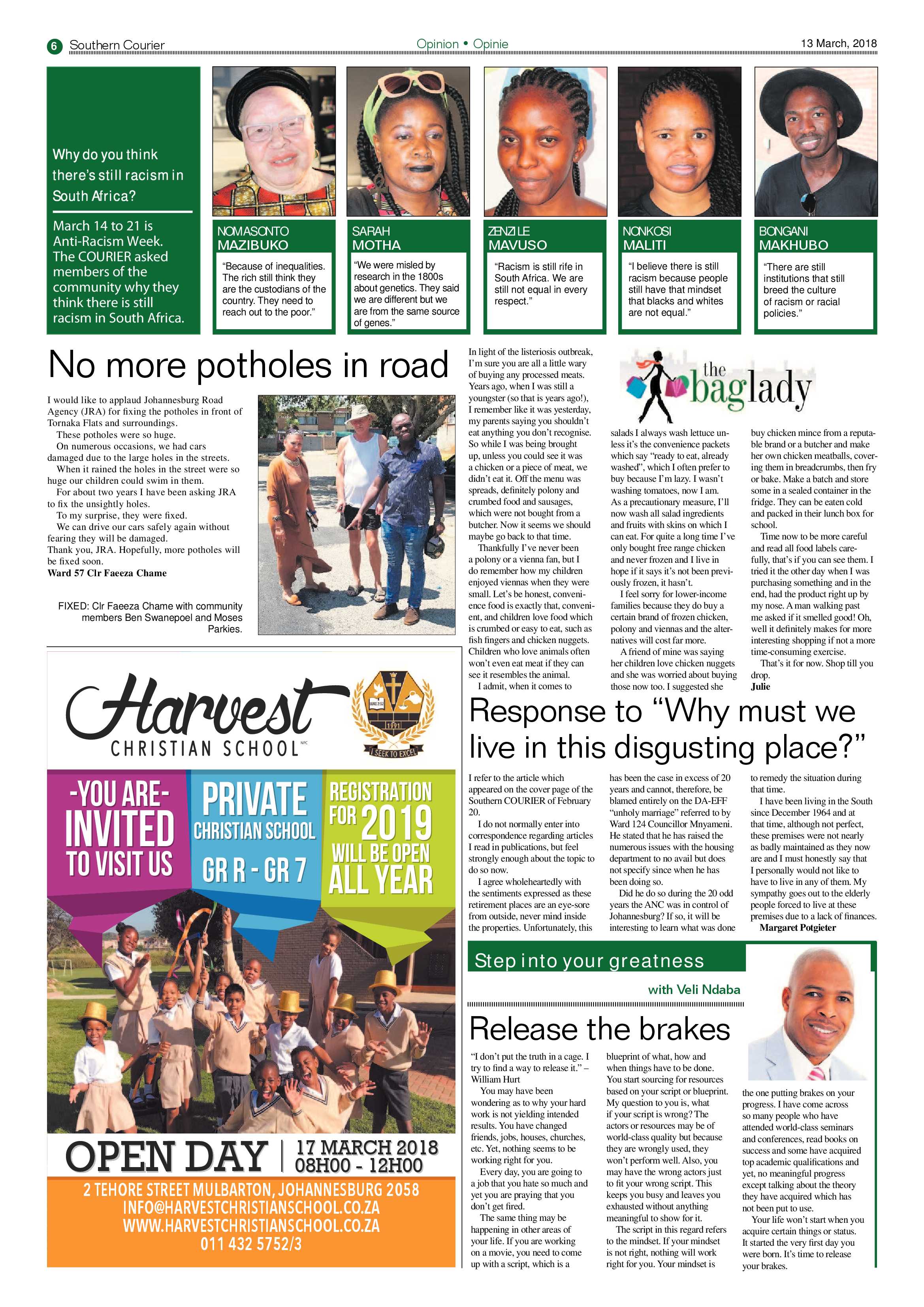 Southern Courier 13 March 2018 page 6