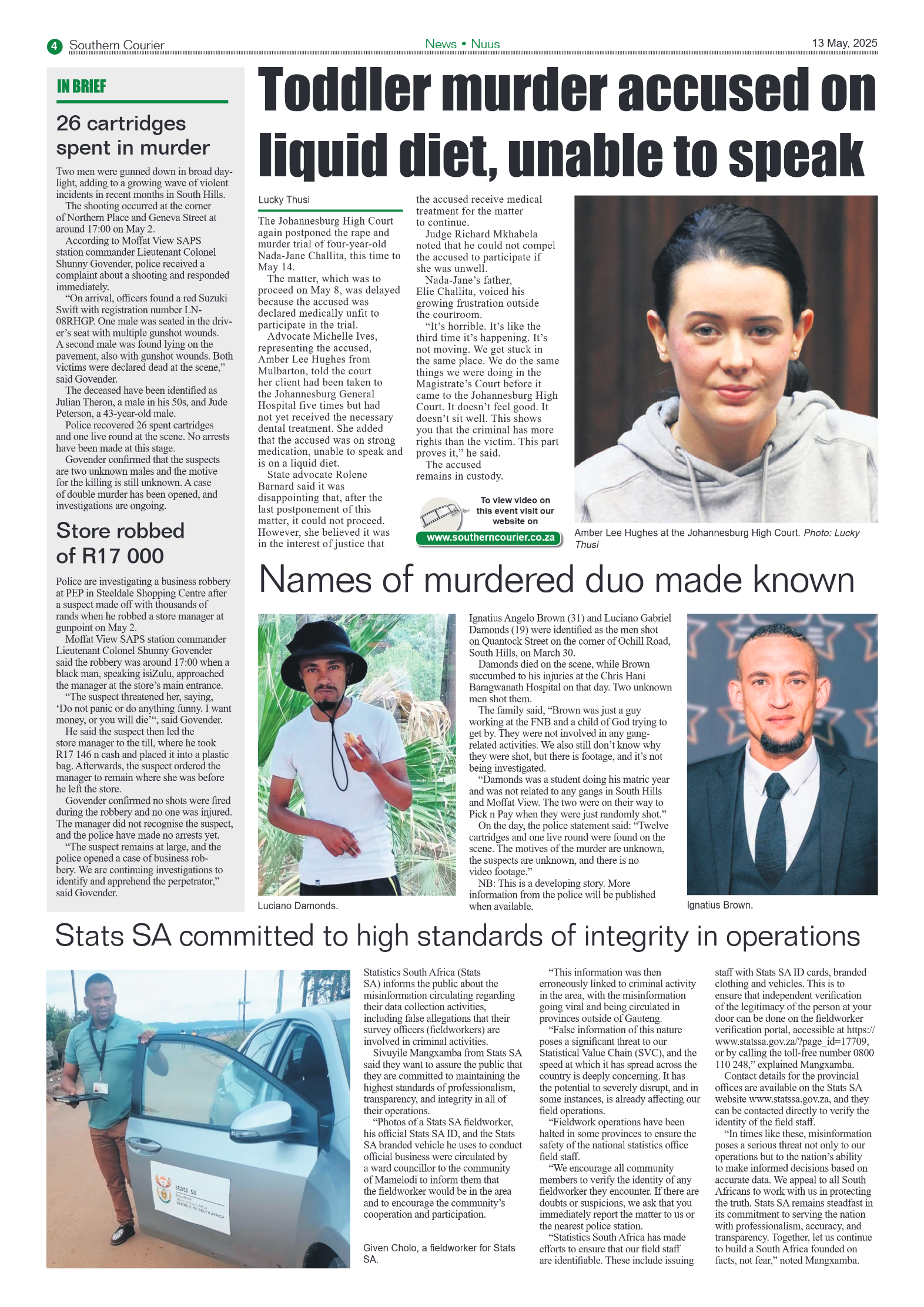 Southern Courier 13 May 2025 page 4