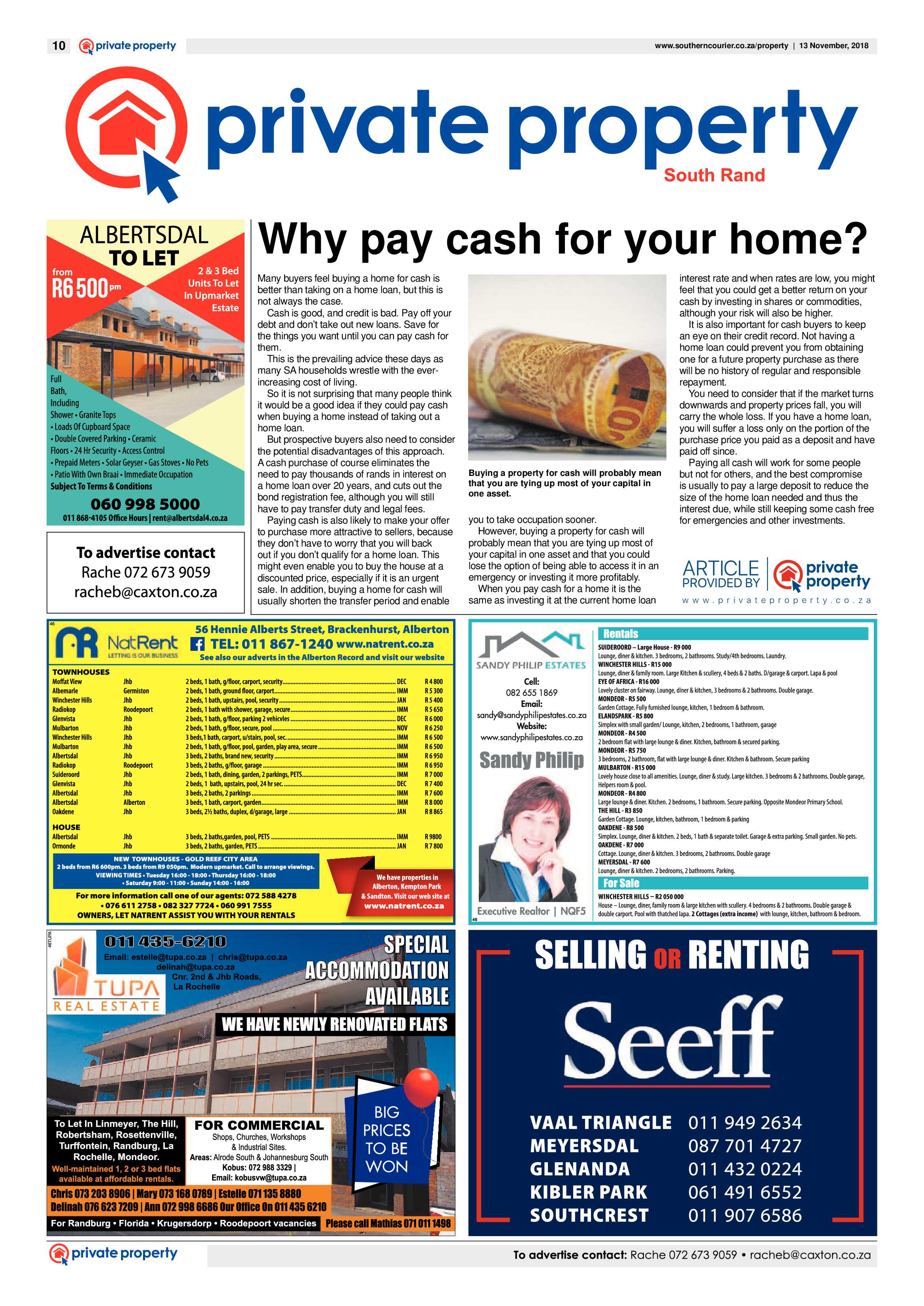 Southern Courier 13 November 2018 page 10