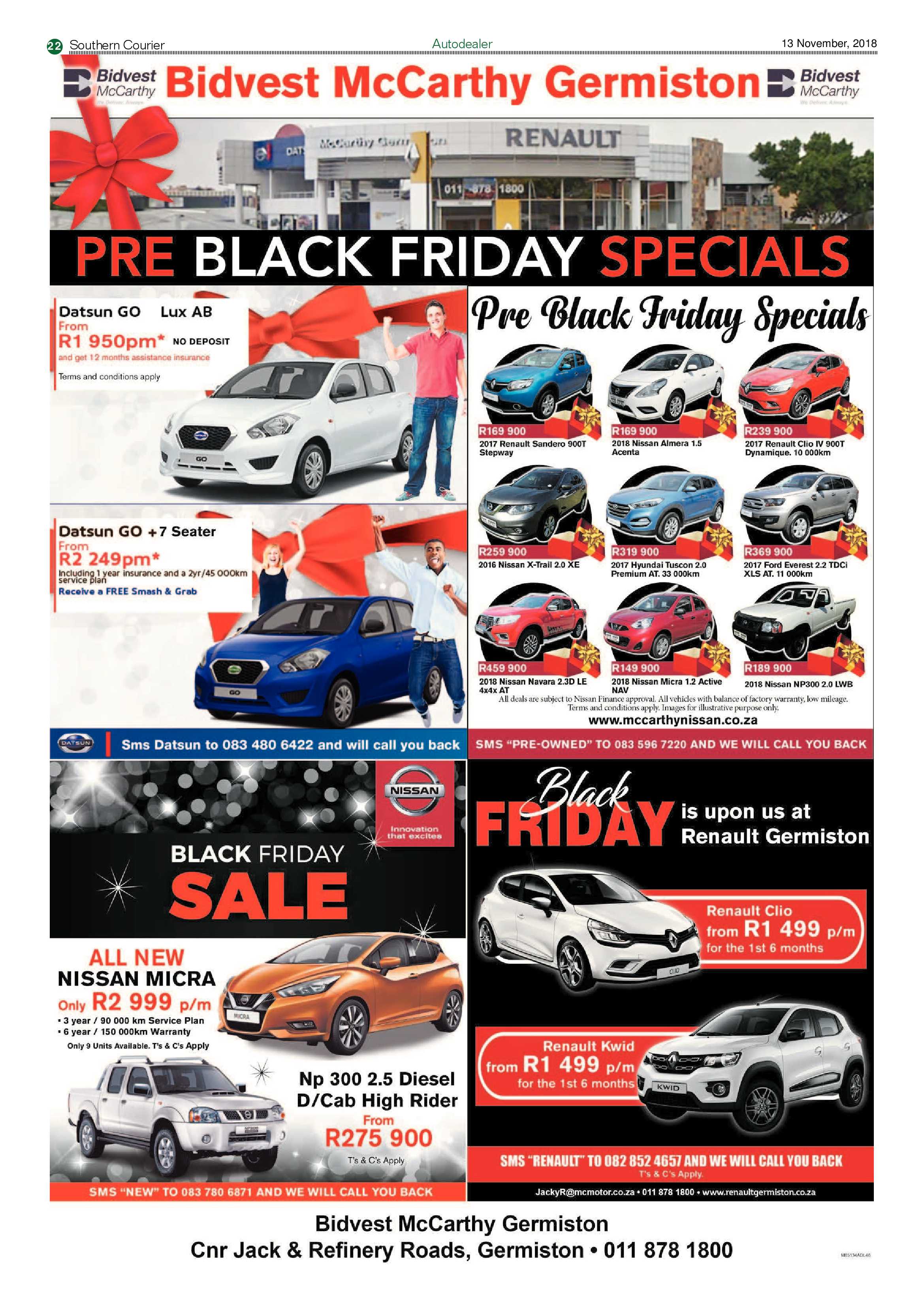 Southern Courier 13 November 2018 page 22