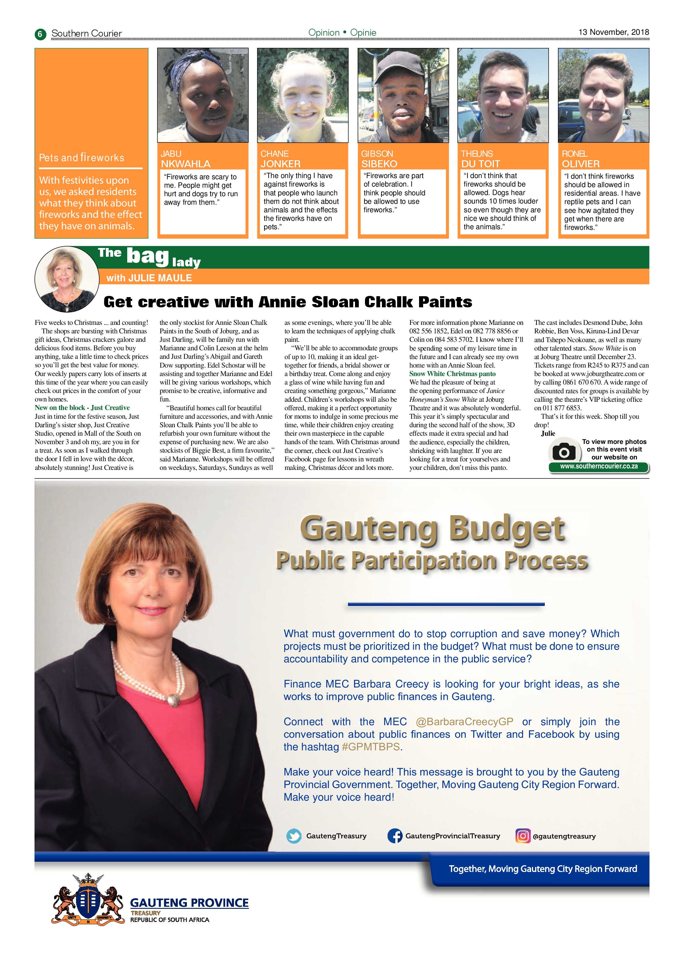 Southern Courier 13 November 2018 page 6