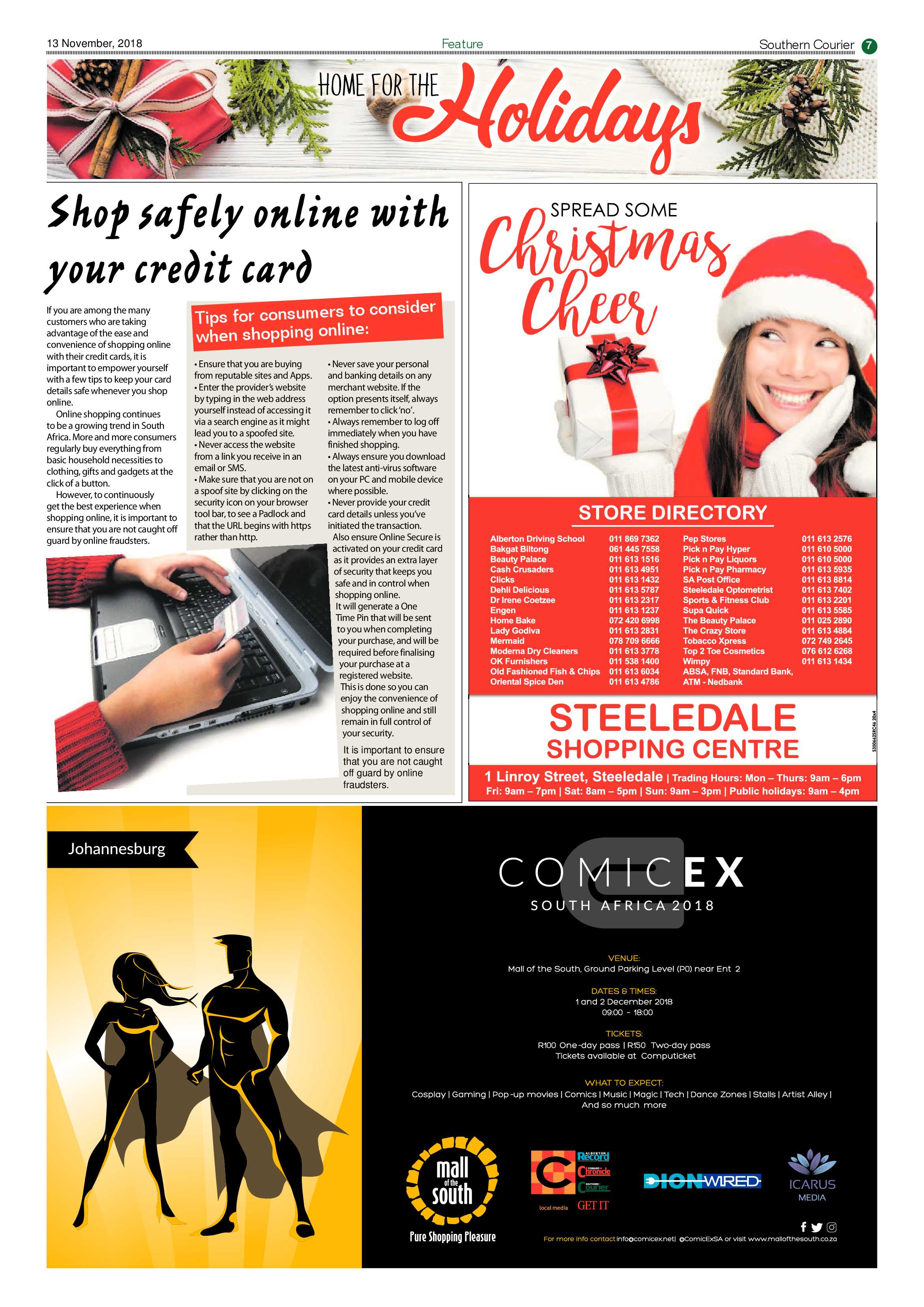 Southern Courier 13 November 2018 page 7
