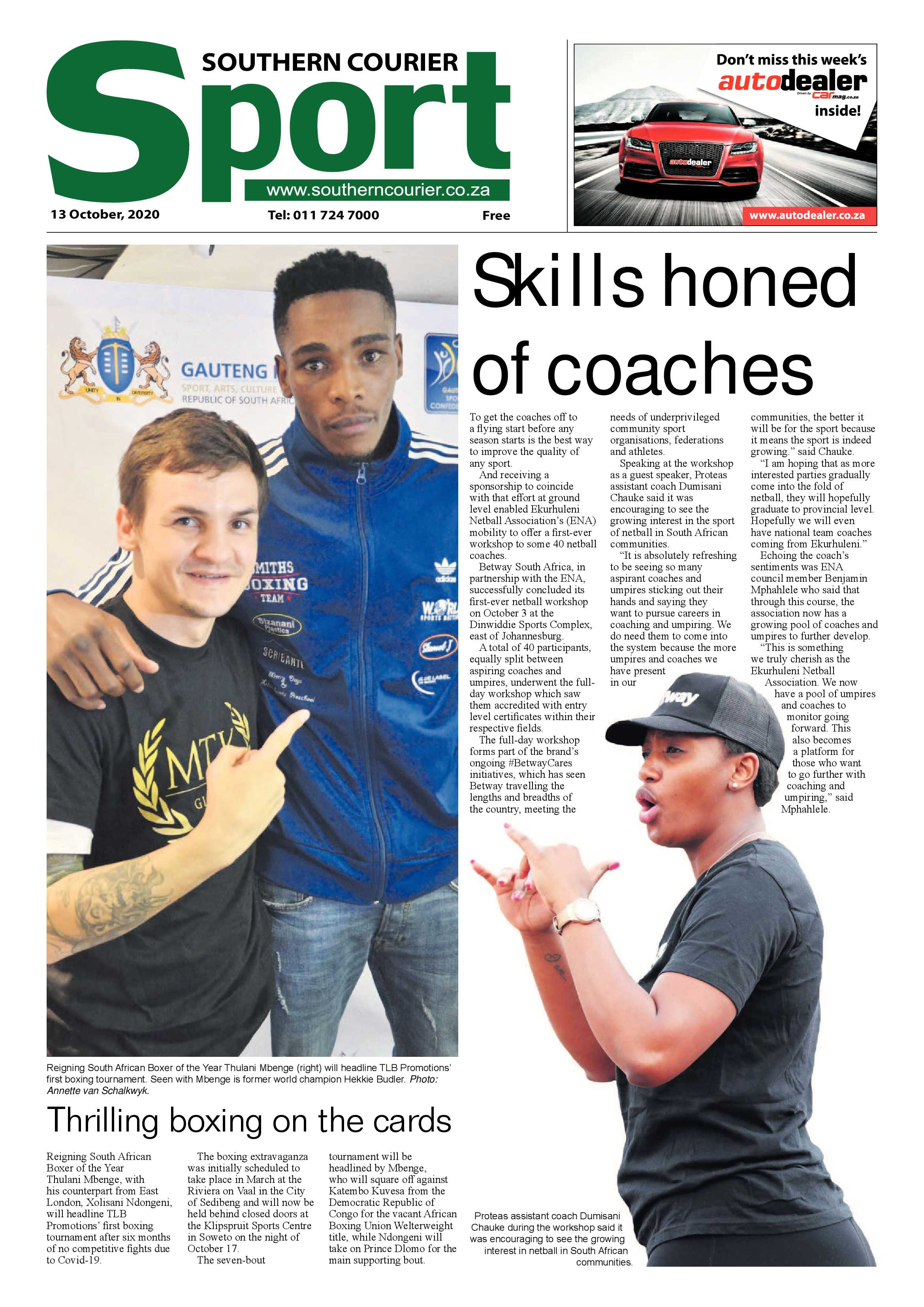 Southern Courier 13 October 2020 page 12