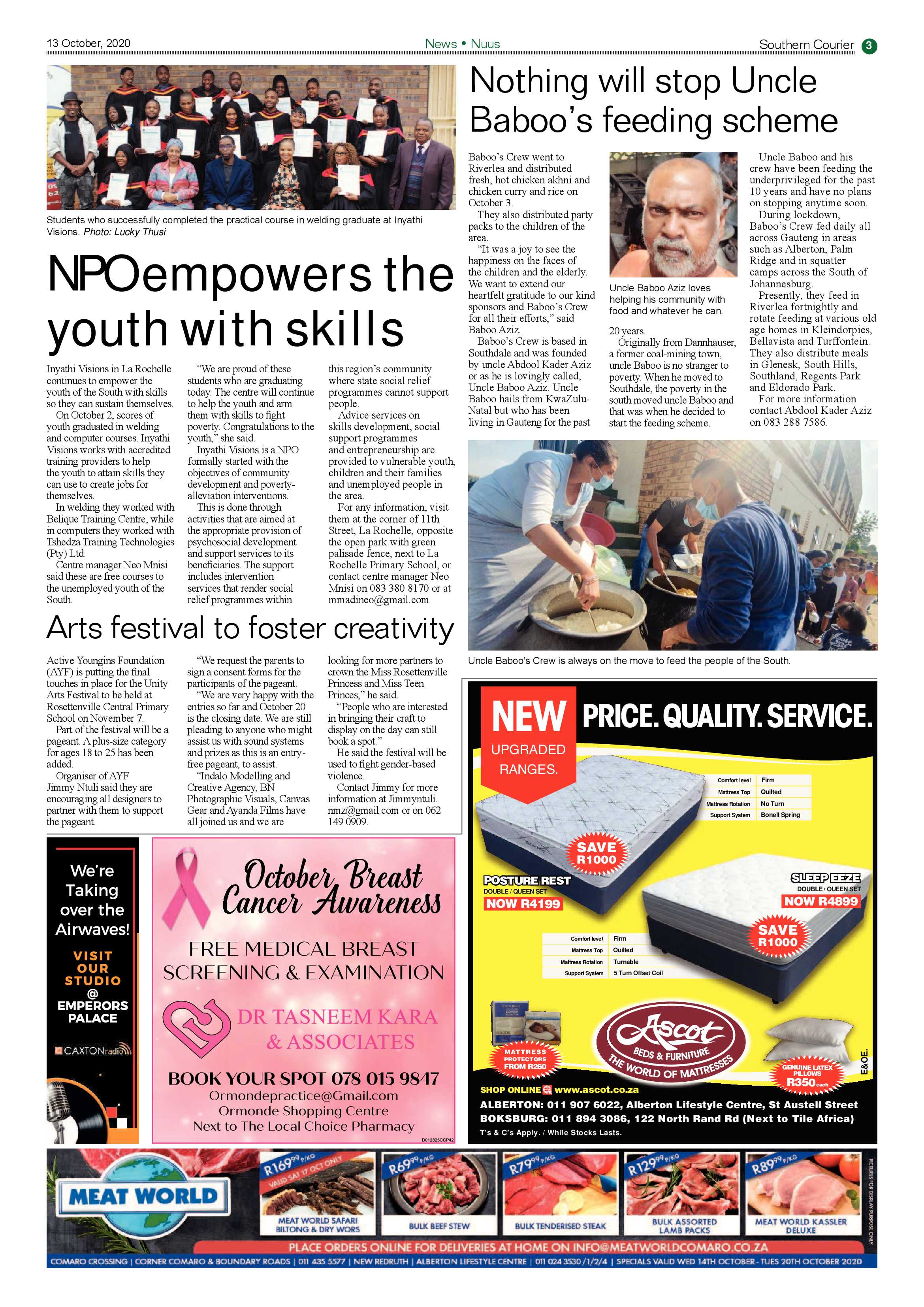 Southern Courier 13 October 2020 page 3
