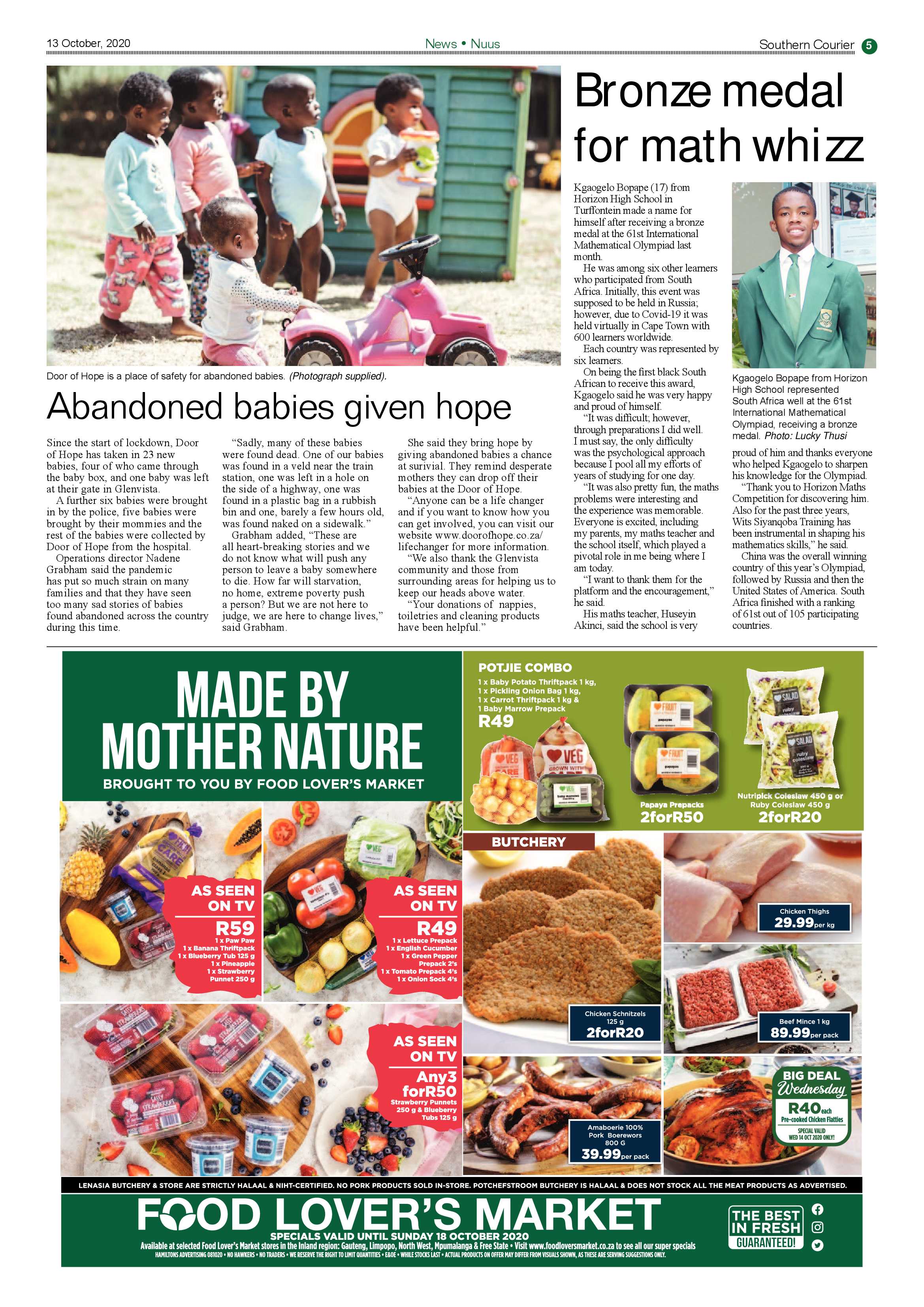 Southern Courier 13 October 2020 page 5