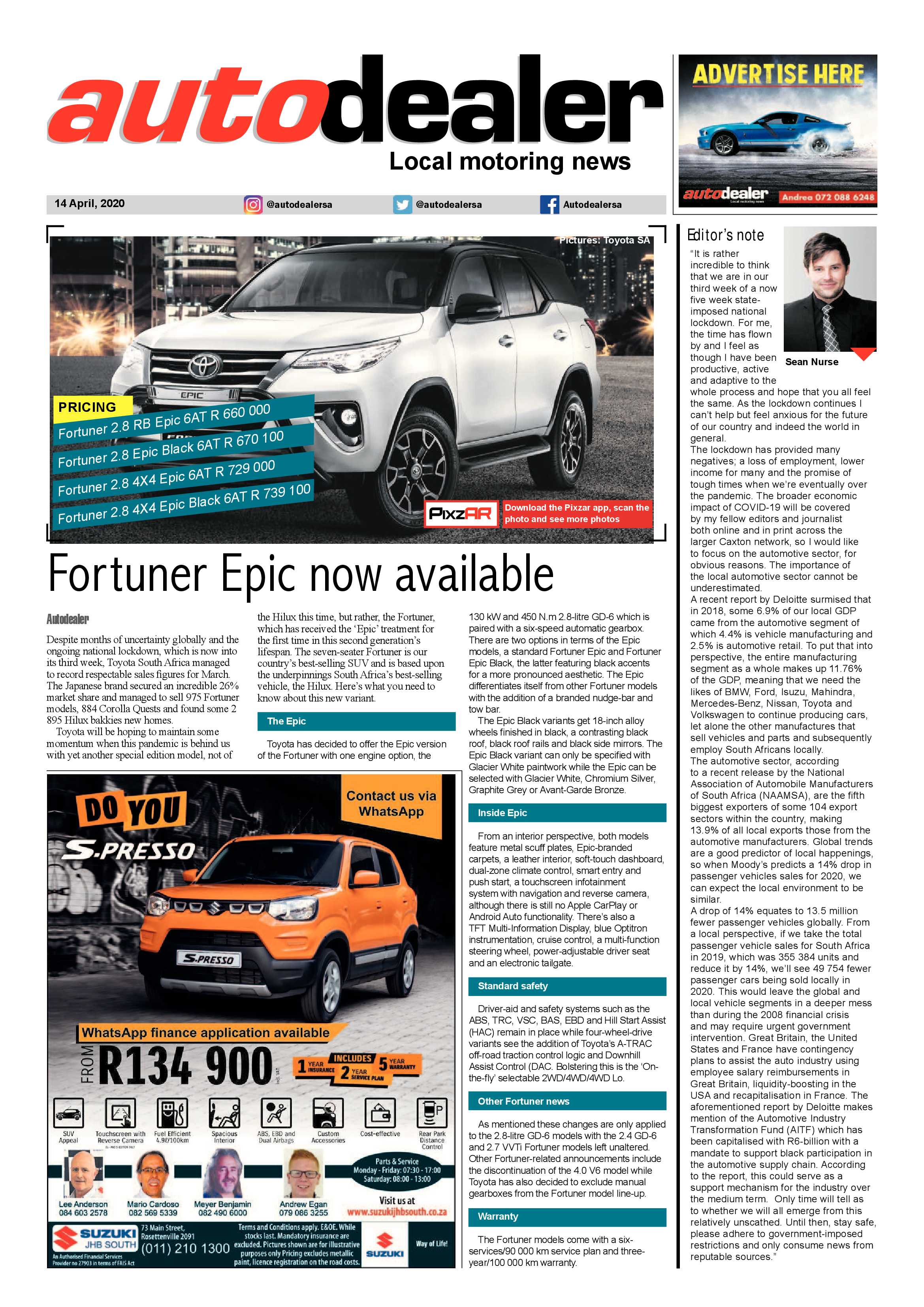 Southern Courier 14 April 2020 page 10