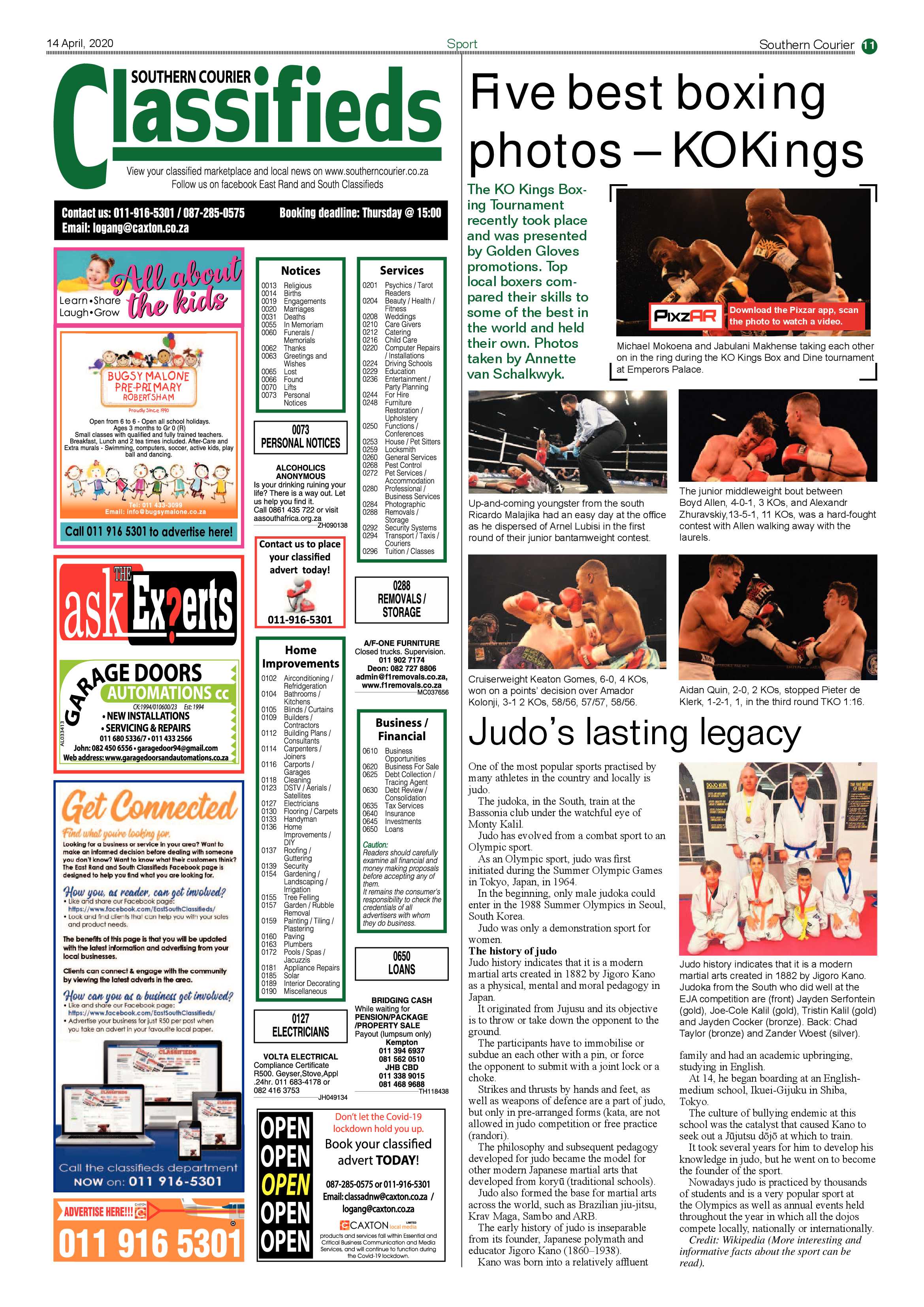 Southern Courier 14 April 2020 page 11
