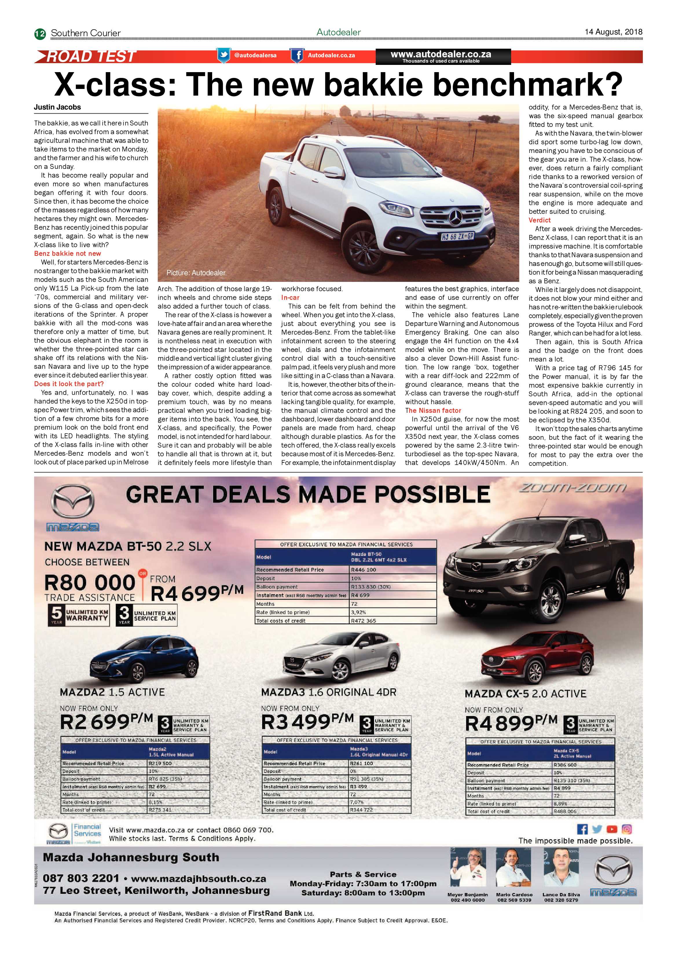 Southern Courier 14 August 2018 page 12