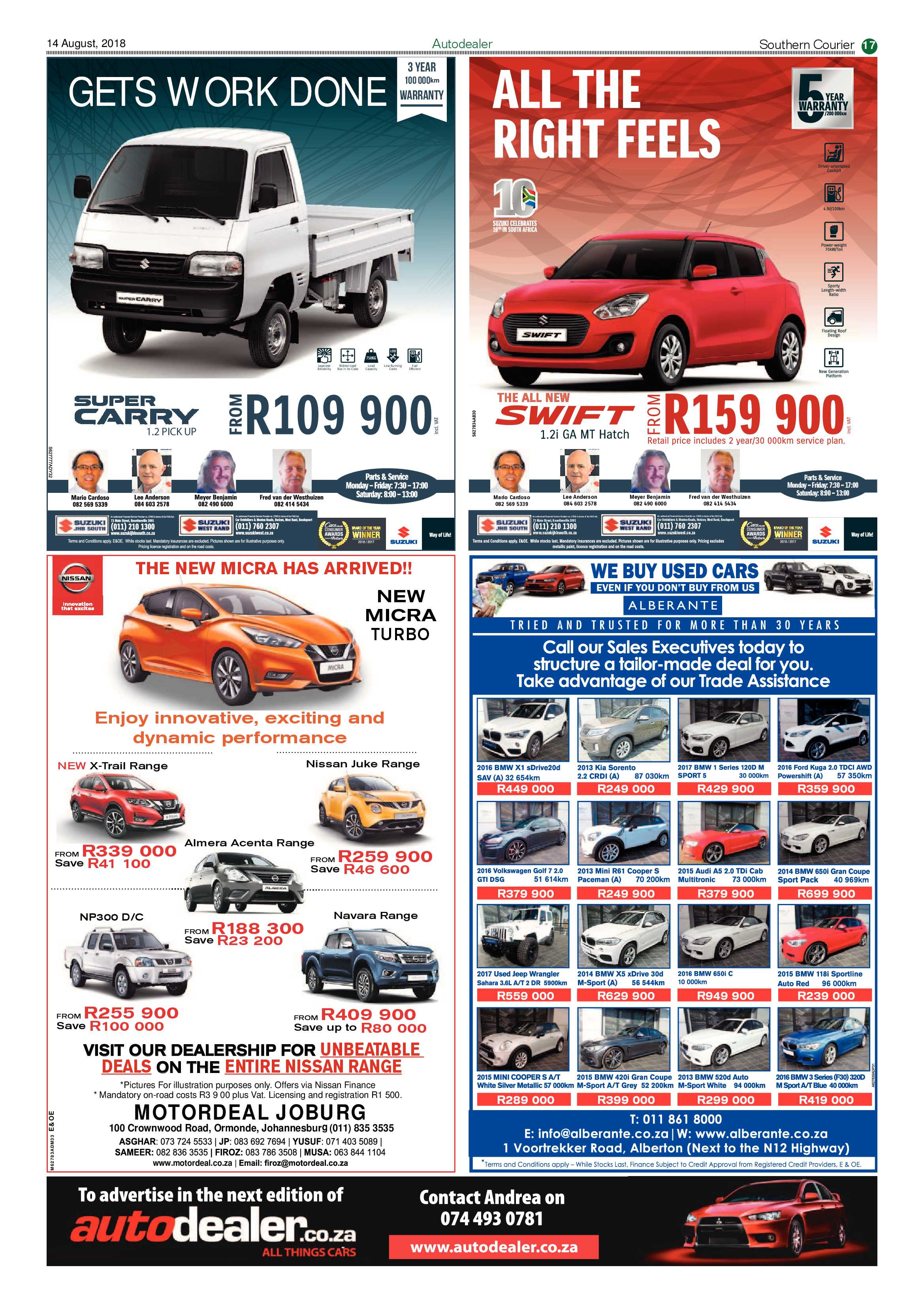 Southern Courier 14 August 2018 page 17