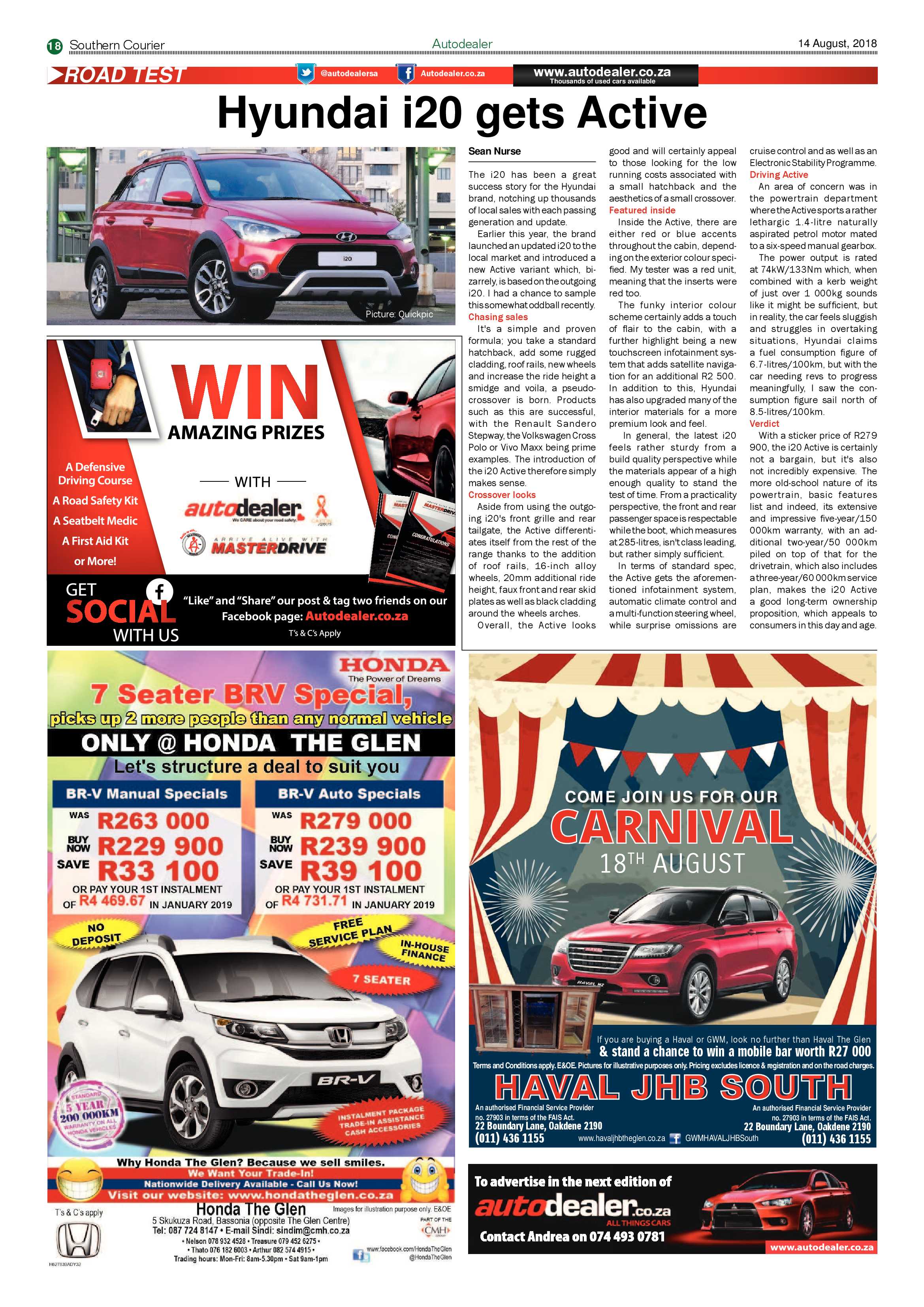 Southern Courier 14 August 2018 page 18