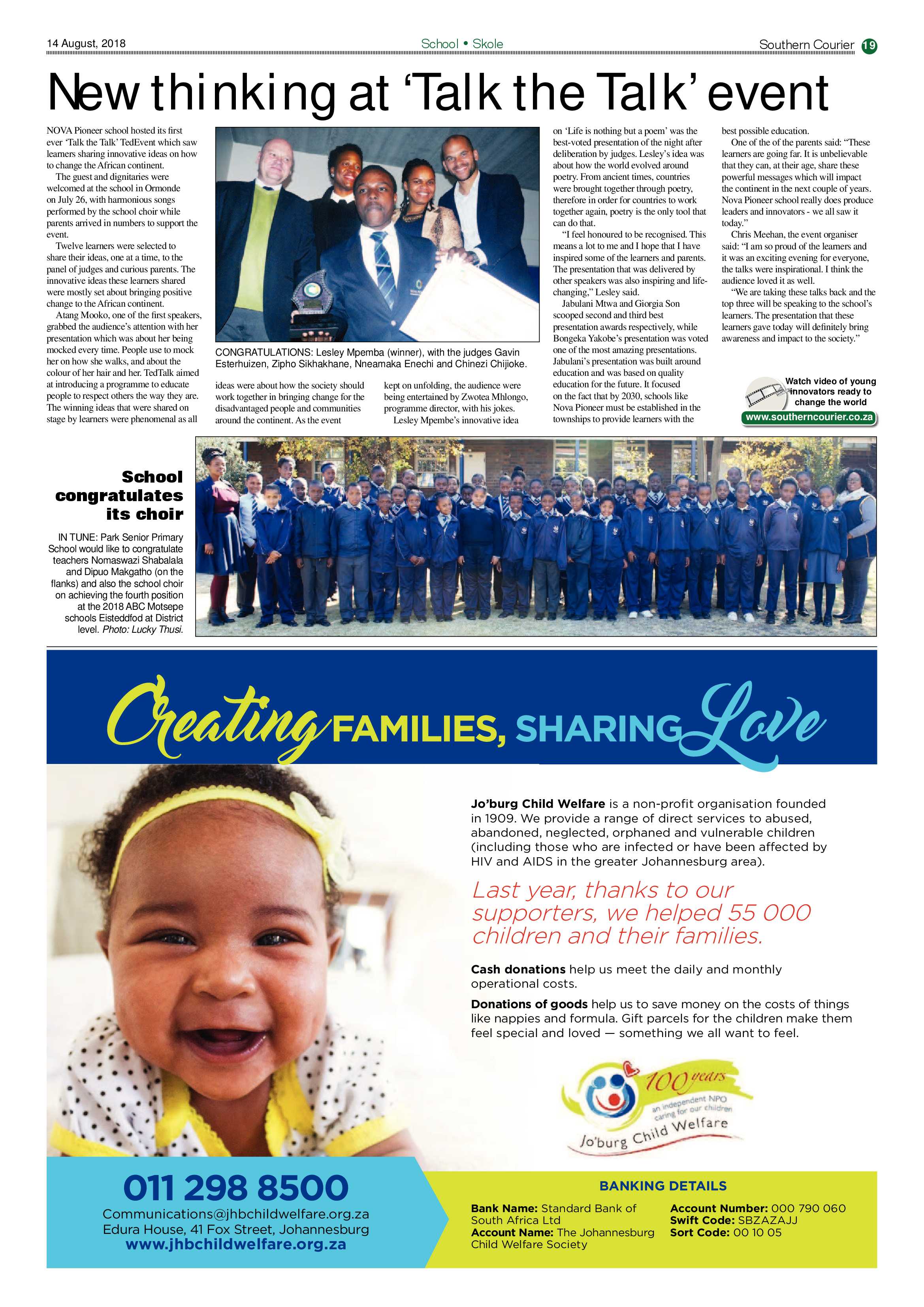 Southern Courier 14 August 2018 page 19