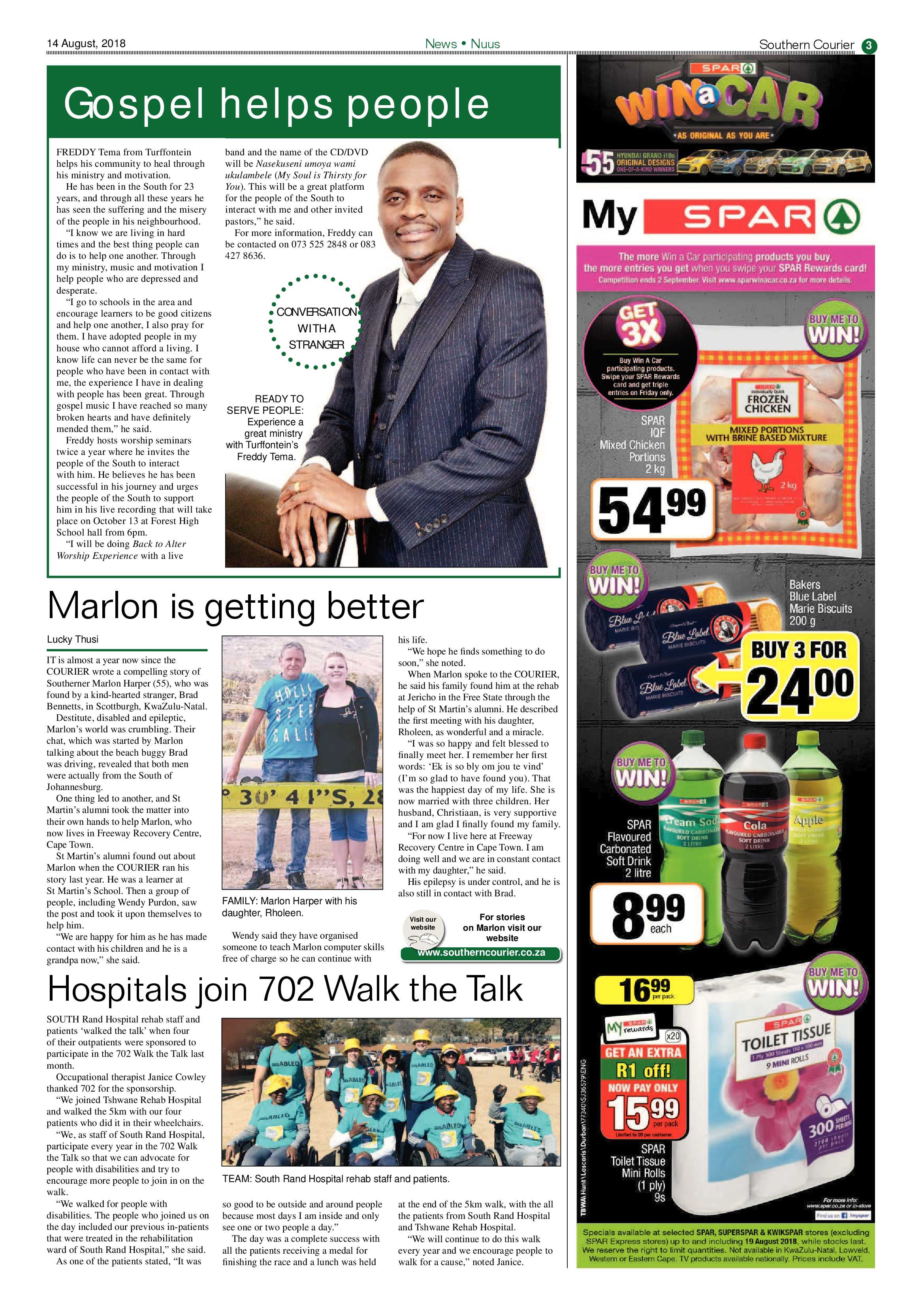 Southern Courier 14 August 2018 page 3
