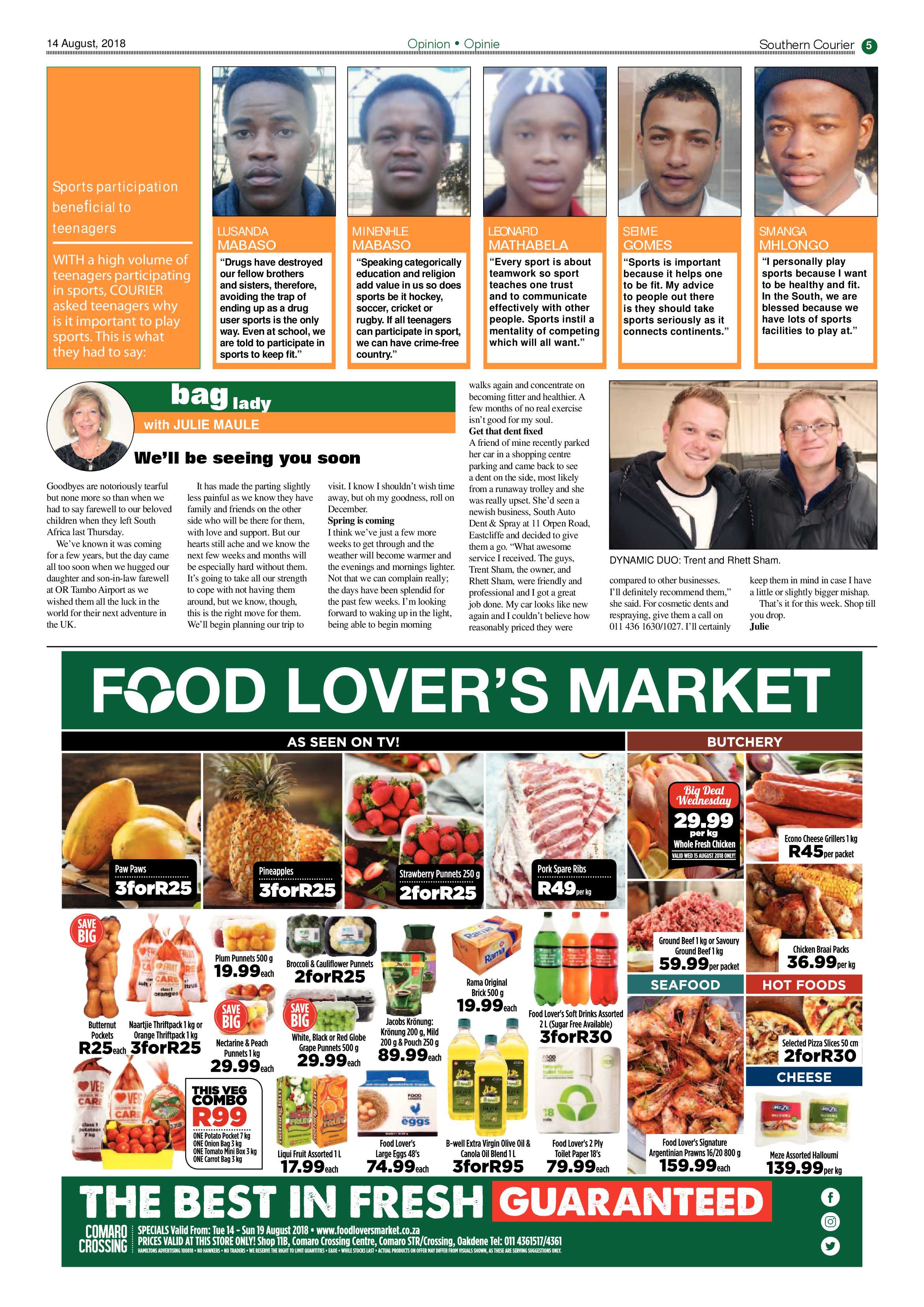 Southern Courier 14 August 2018 page 5