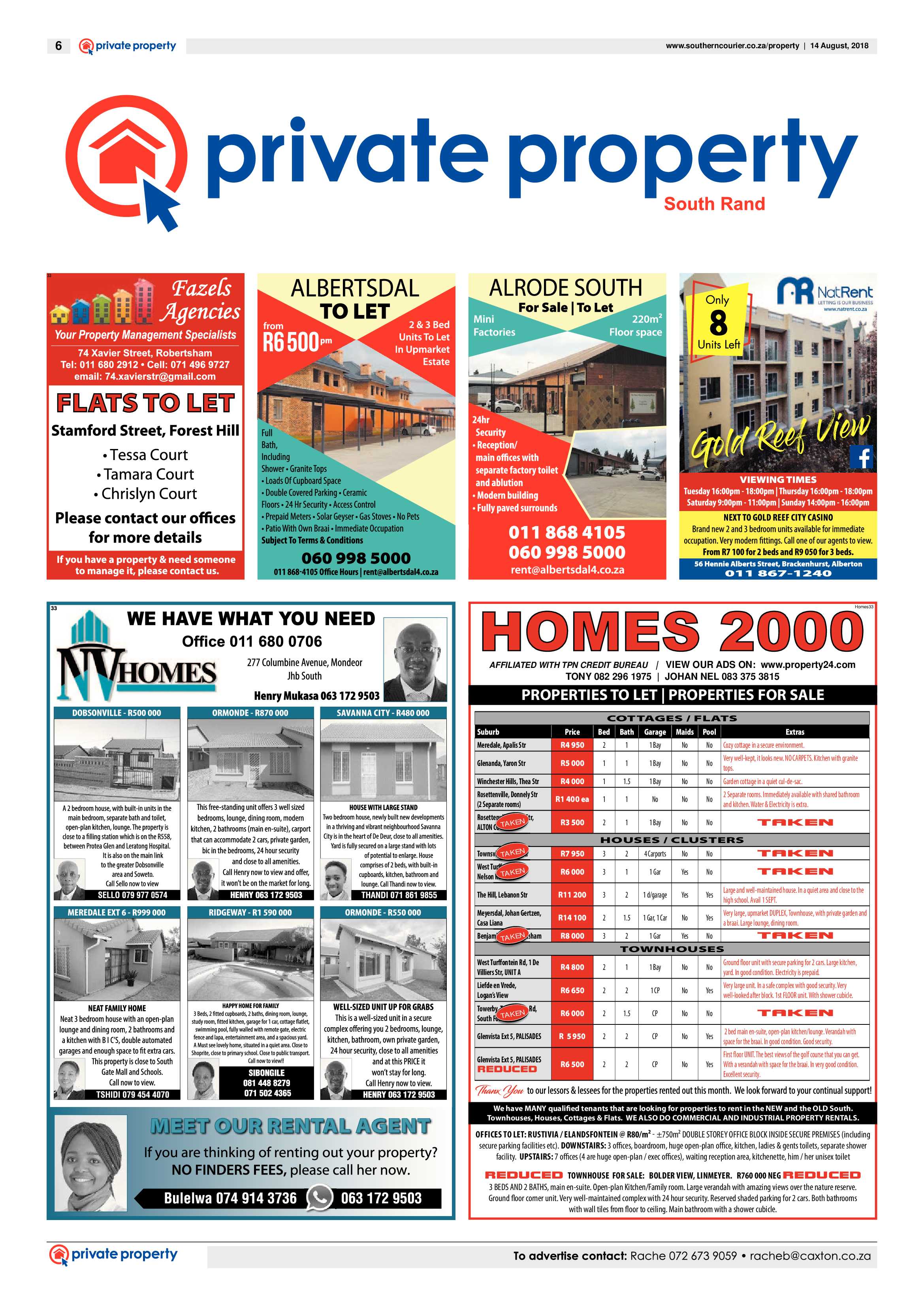 Southern Courier 14 August 2018 page 6
