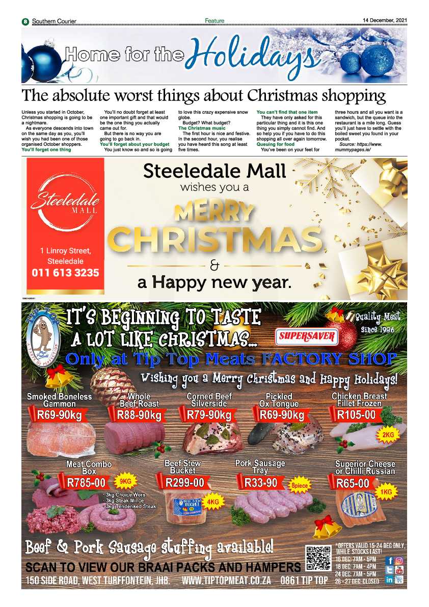 Southern Courier 14 December 2021 page 10