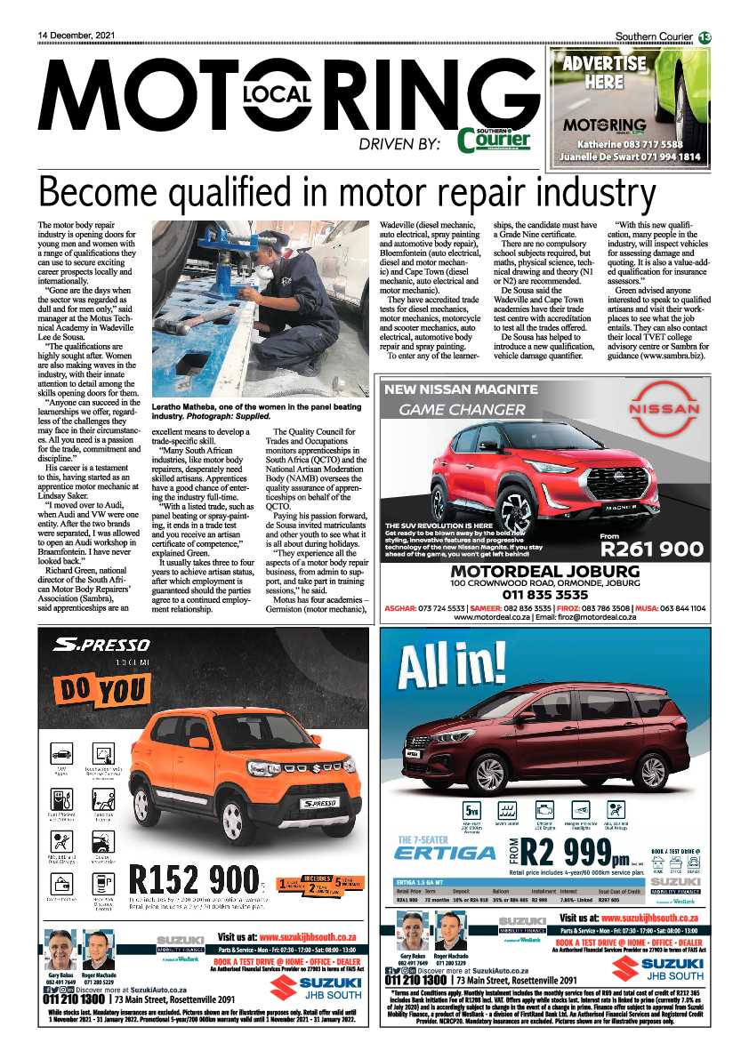 Southern Courier 14 December 2021 page 15