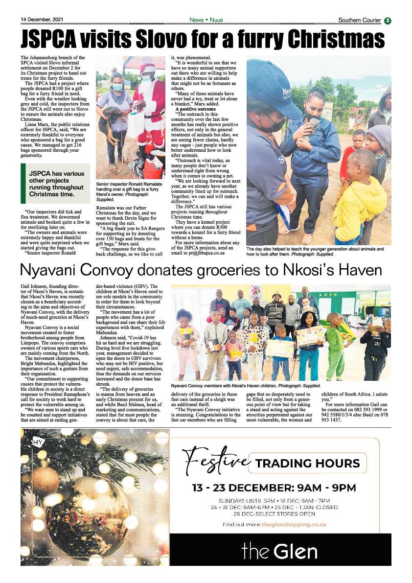 Southern Courier 14 December 2021 page 5