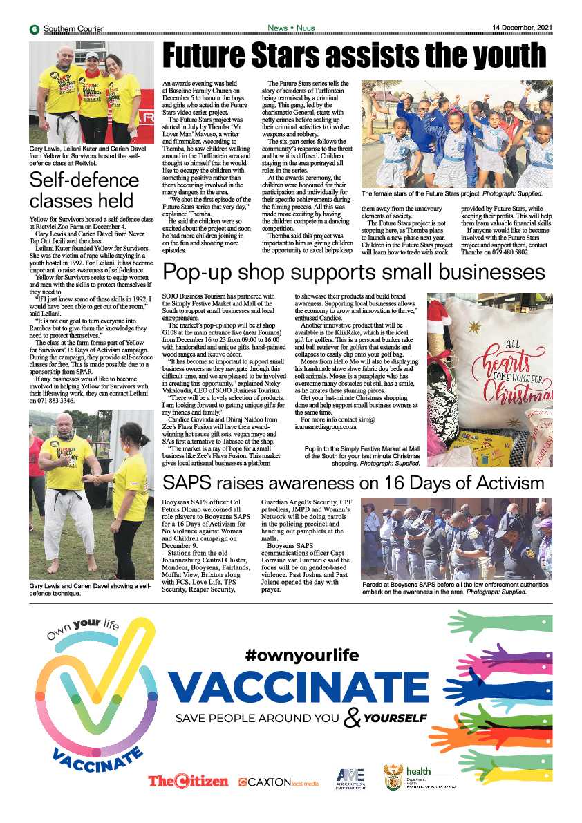 Southern Courier 14 December 2021 page 8
