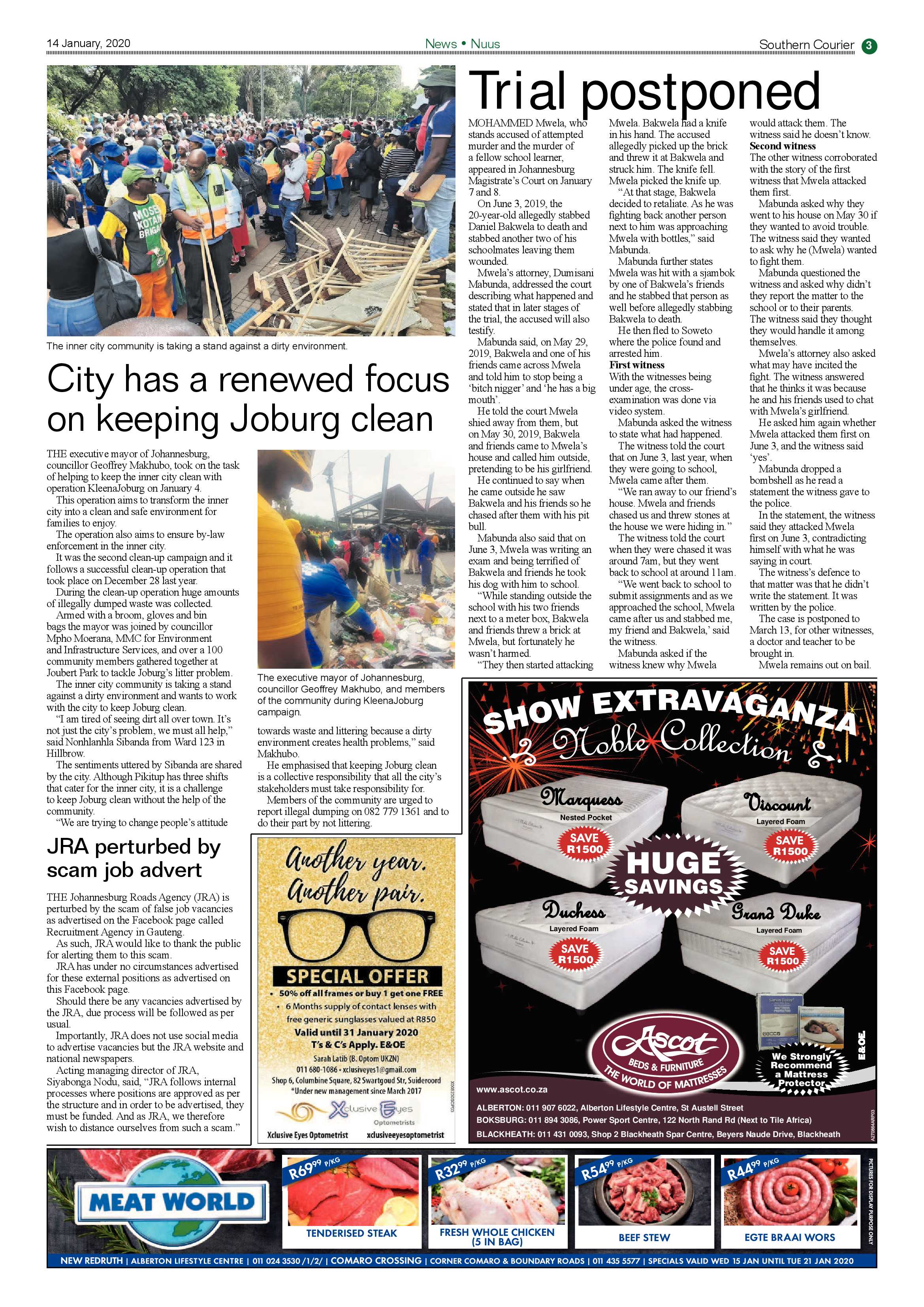 Southern Courier 14 January 2020 page 3