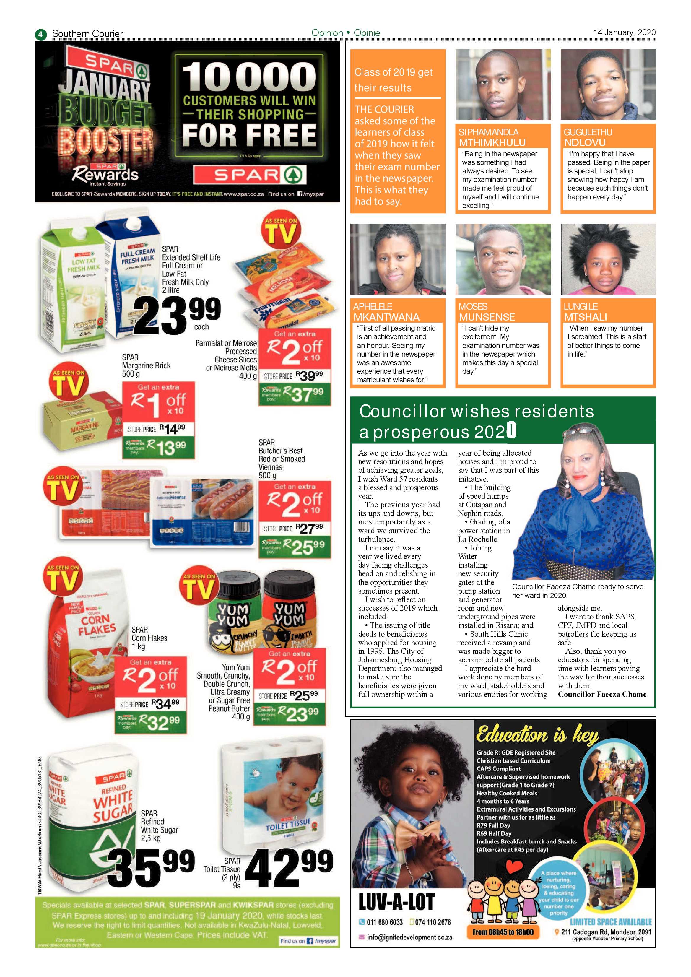 Southern Courier 14 January 2020 page 4