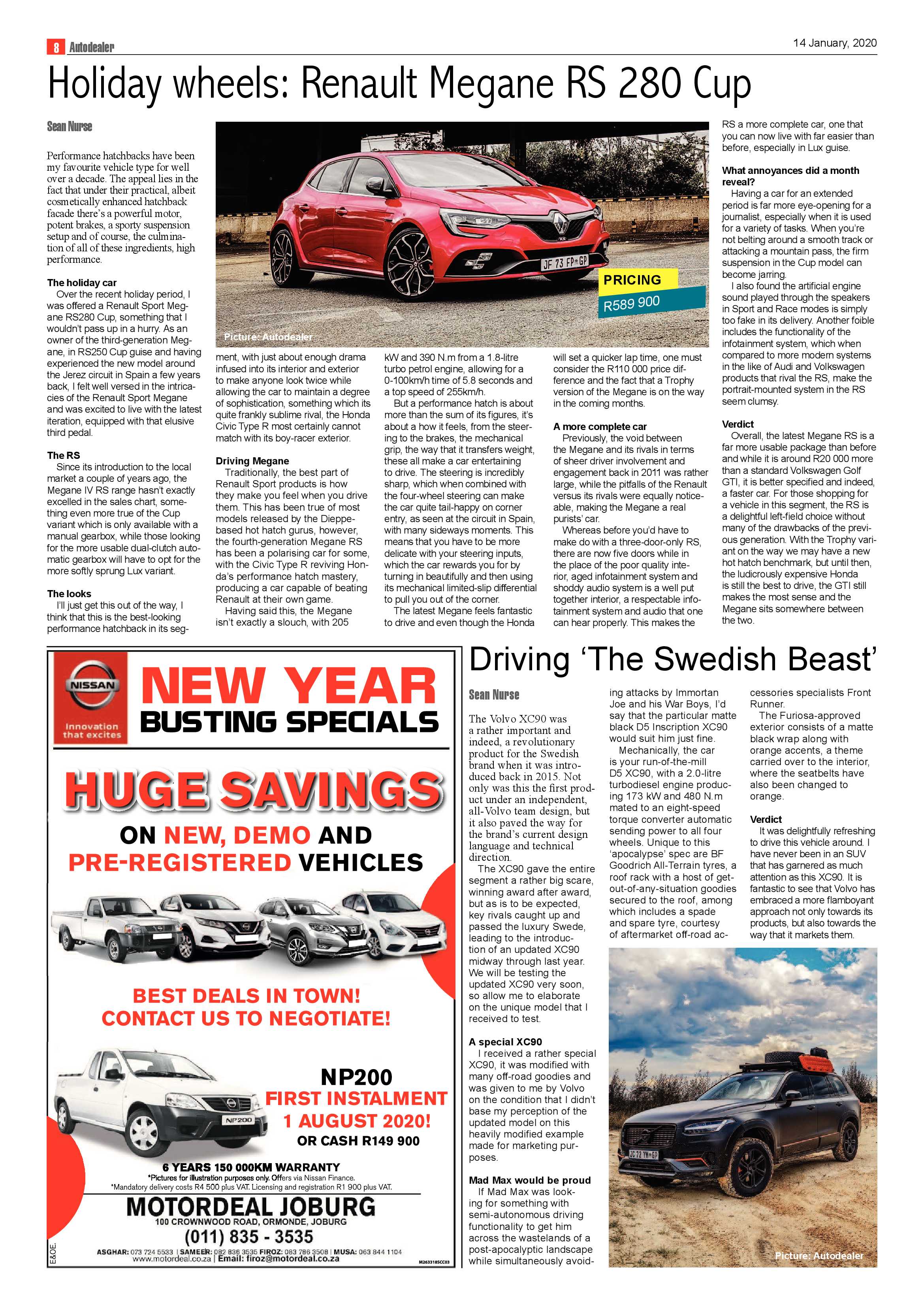 Southern Courier 14 January 2020 page 8