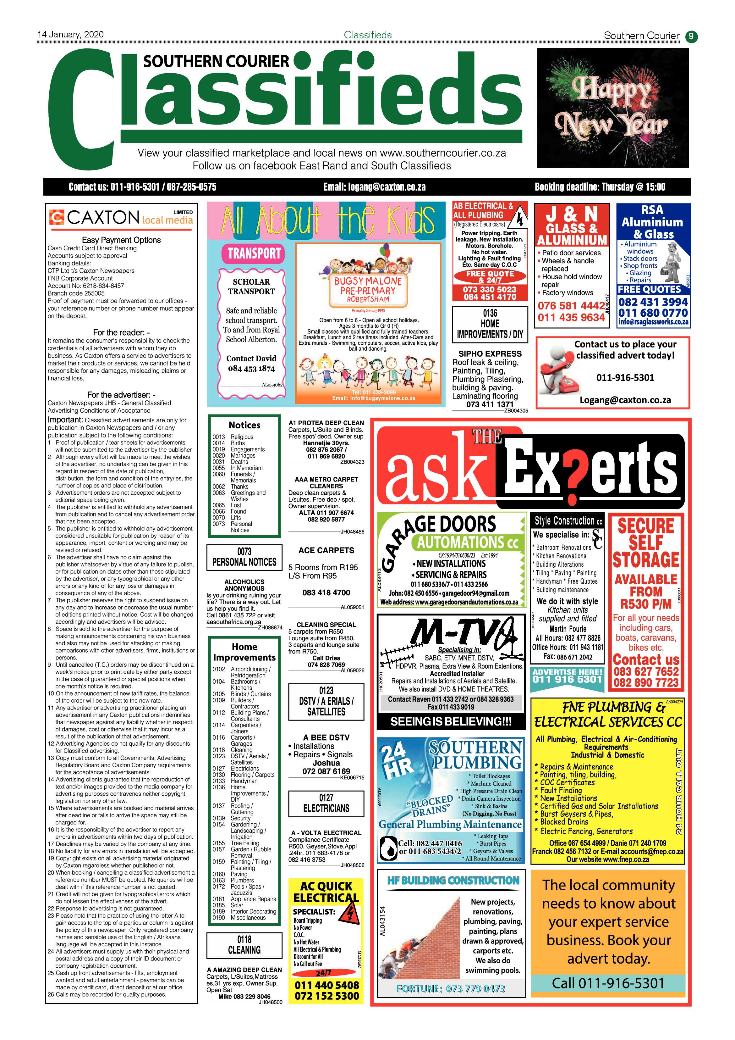 Southern Courier 14 January 2020 page 9