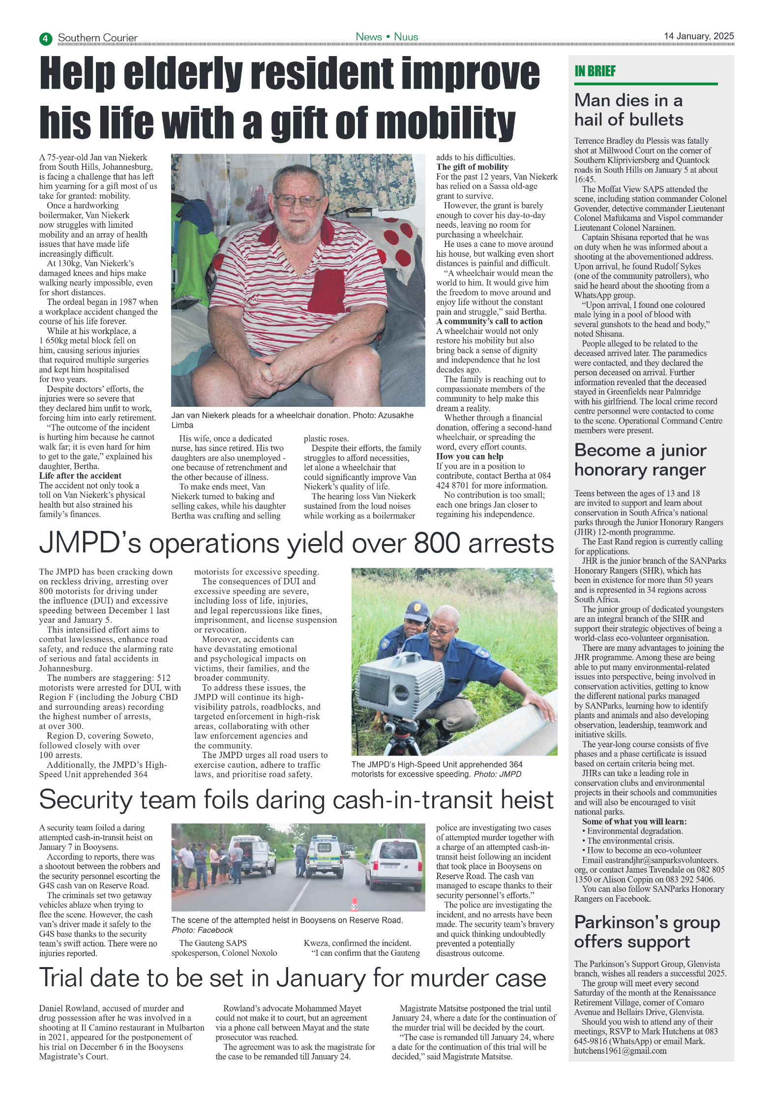 Southern Courier 14 January 2025 page 4