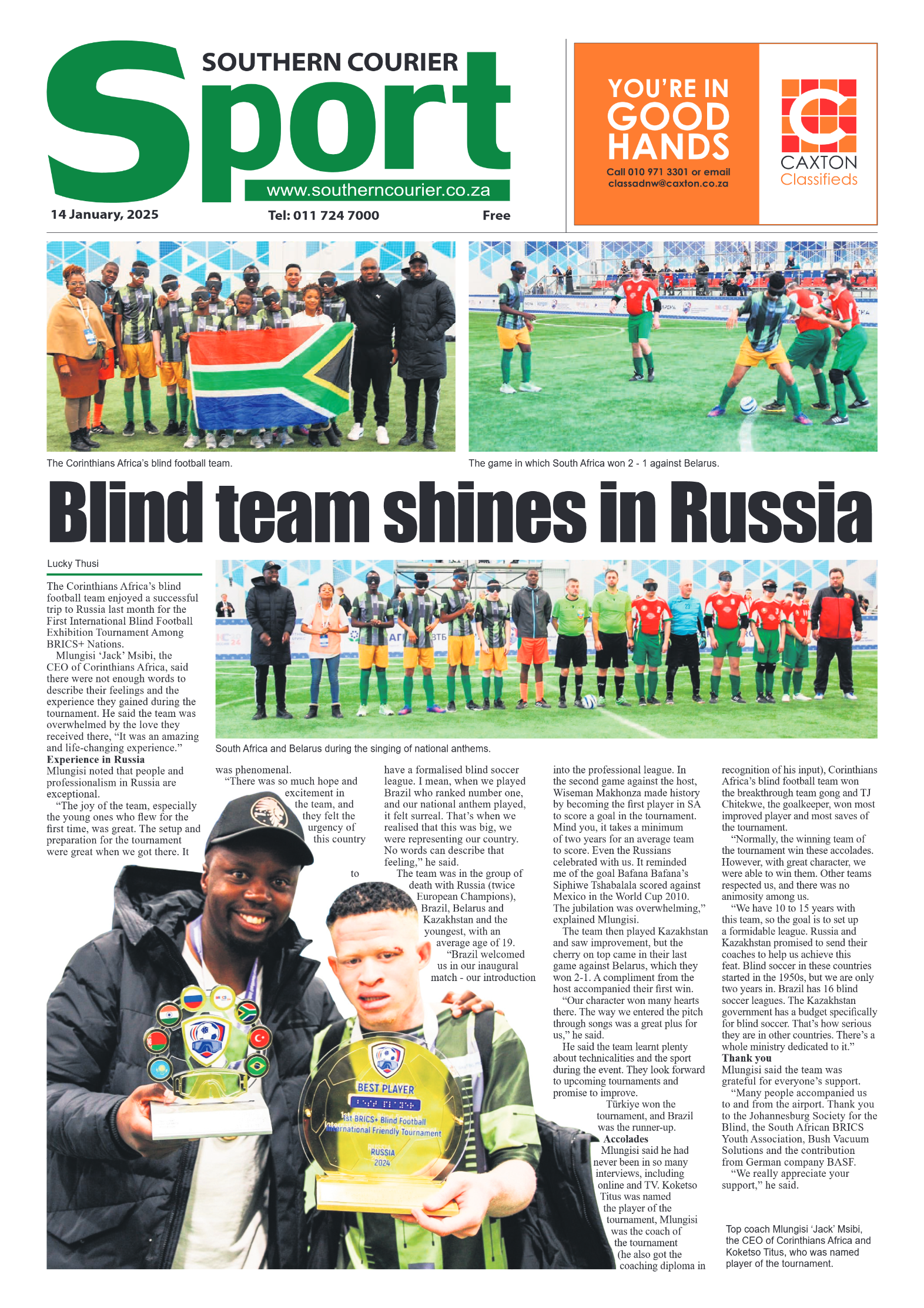 Southern Courier 14 January 2025 page 8