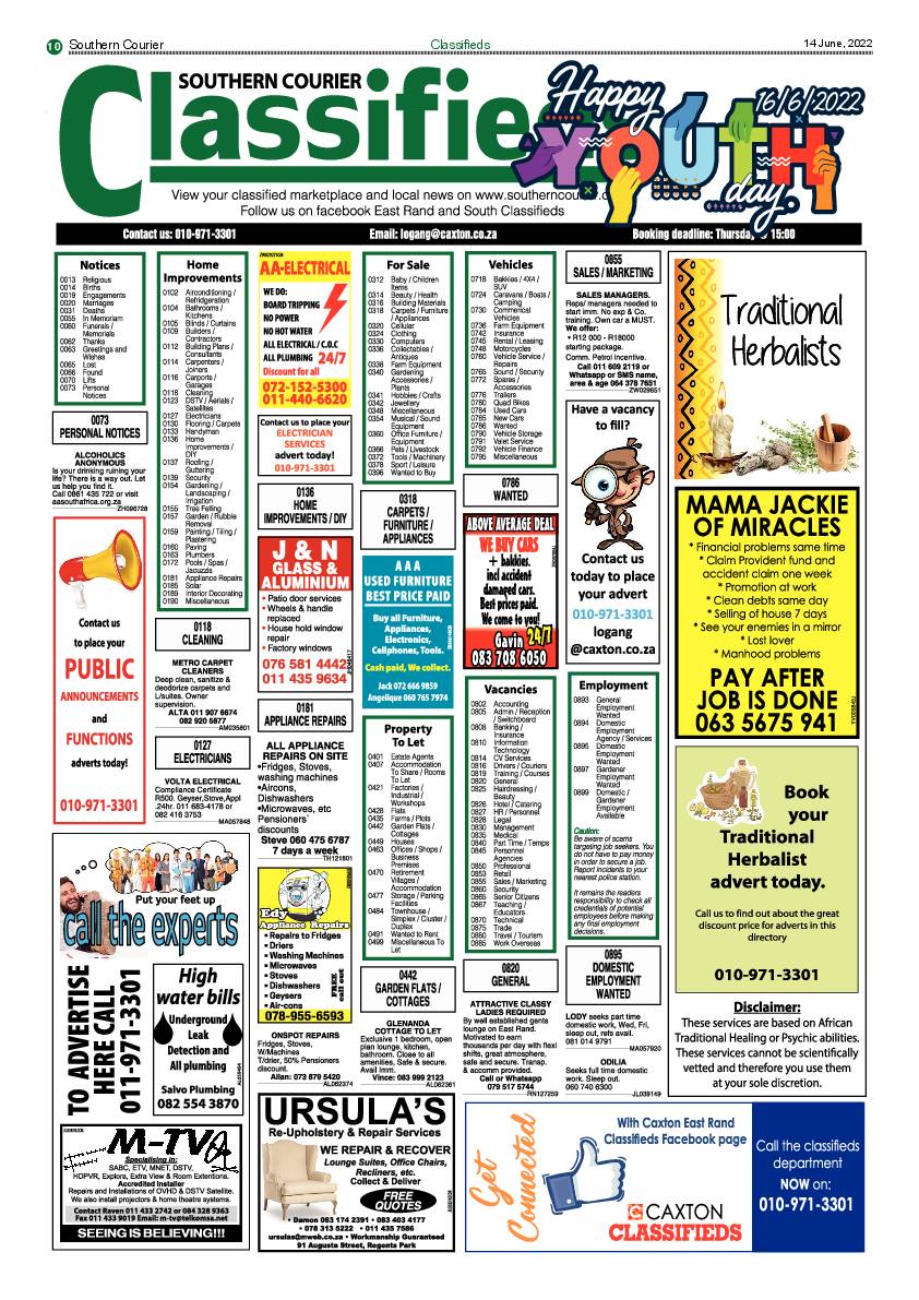Southern Courier 14 June 2022 page 10