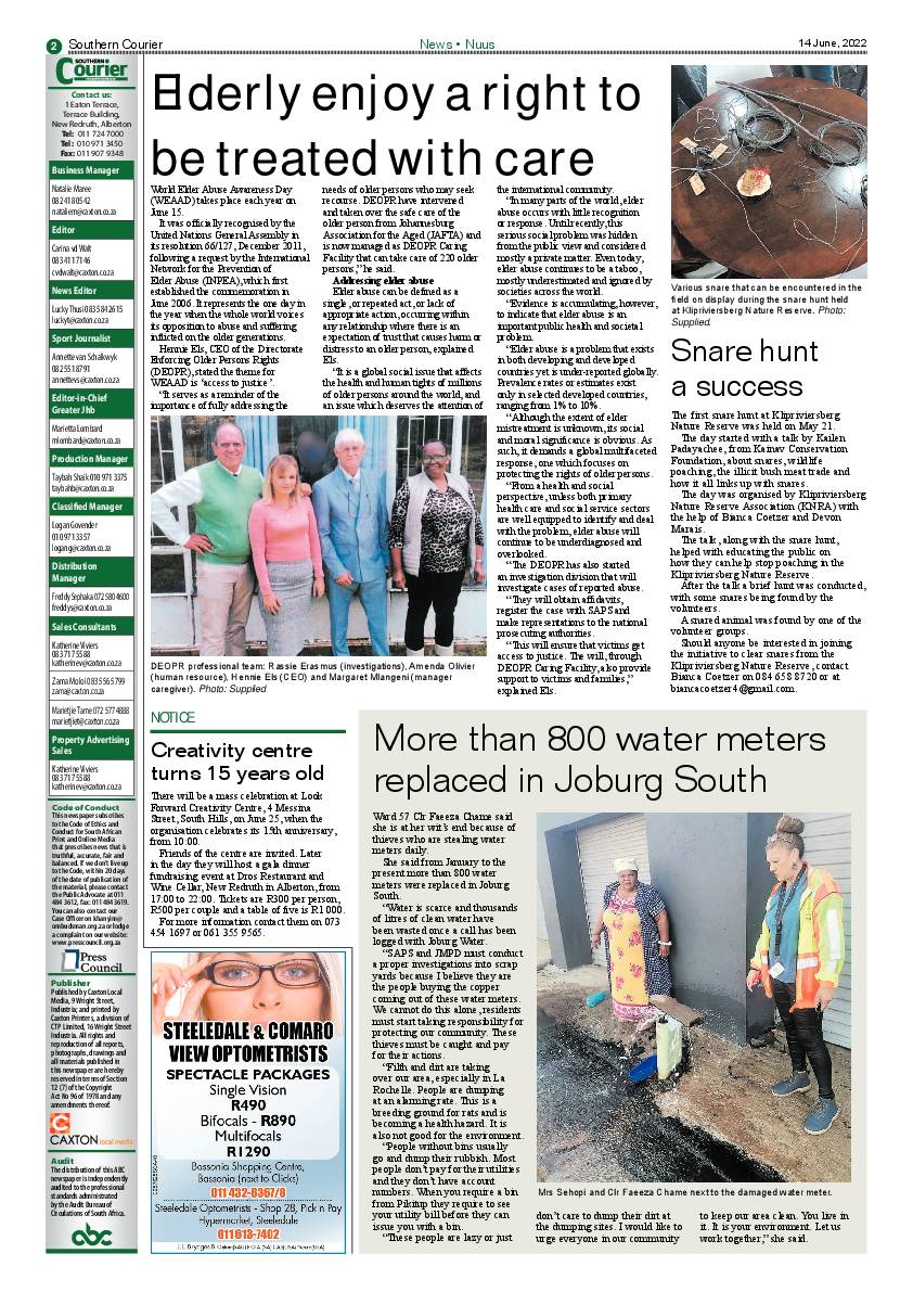 Southern Courier 14 June 2022 page 2