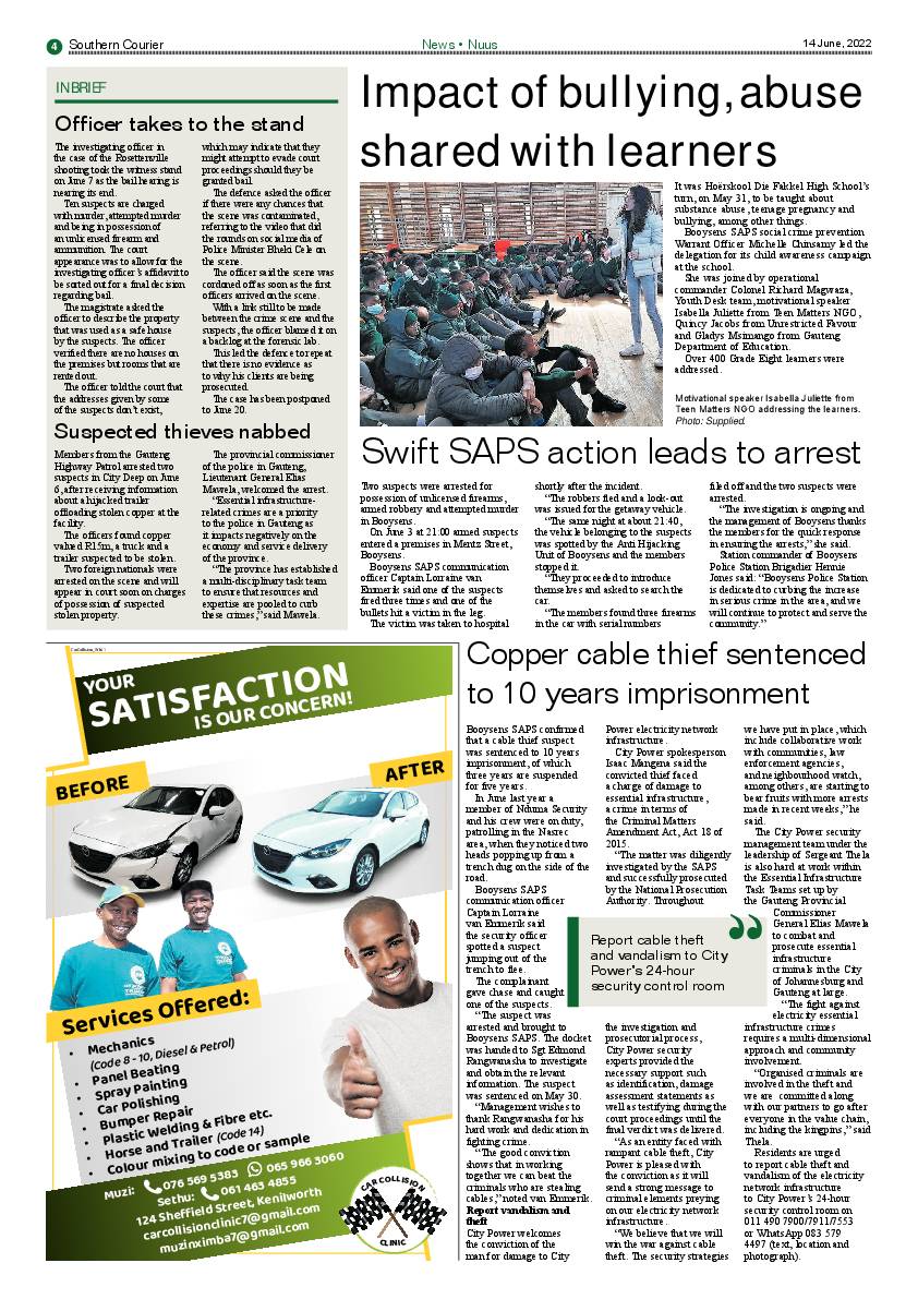 Southern Courier 14 June 2022 page 4