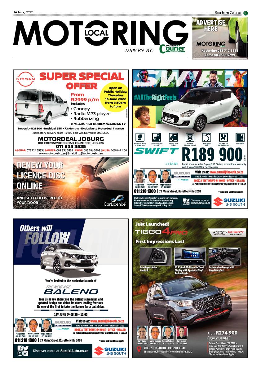Southern Courier 14 June 2022 page 9