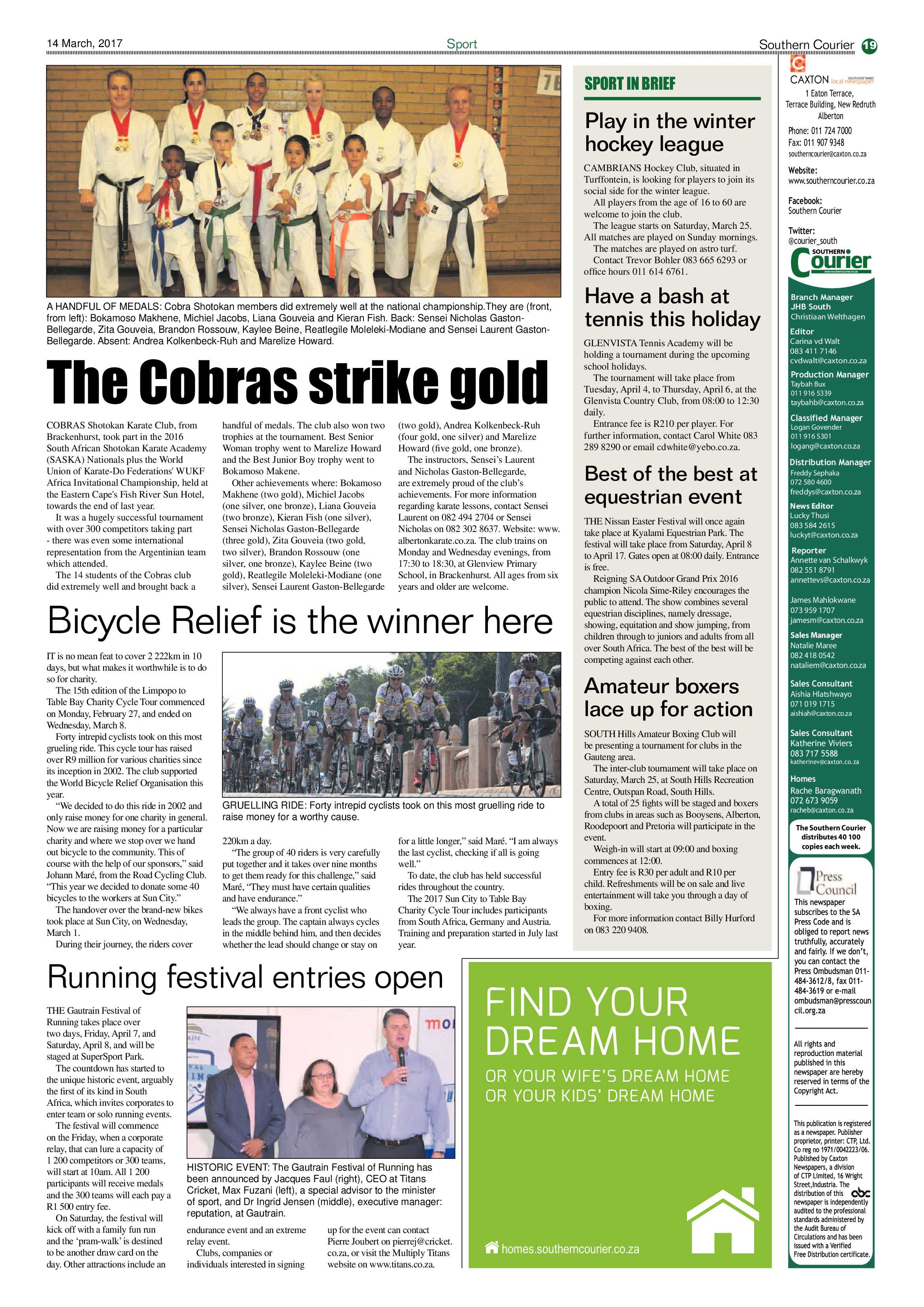 Southern Courier 14 March 2017 page 19