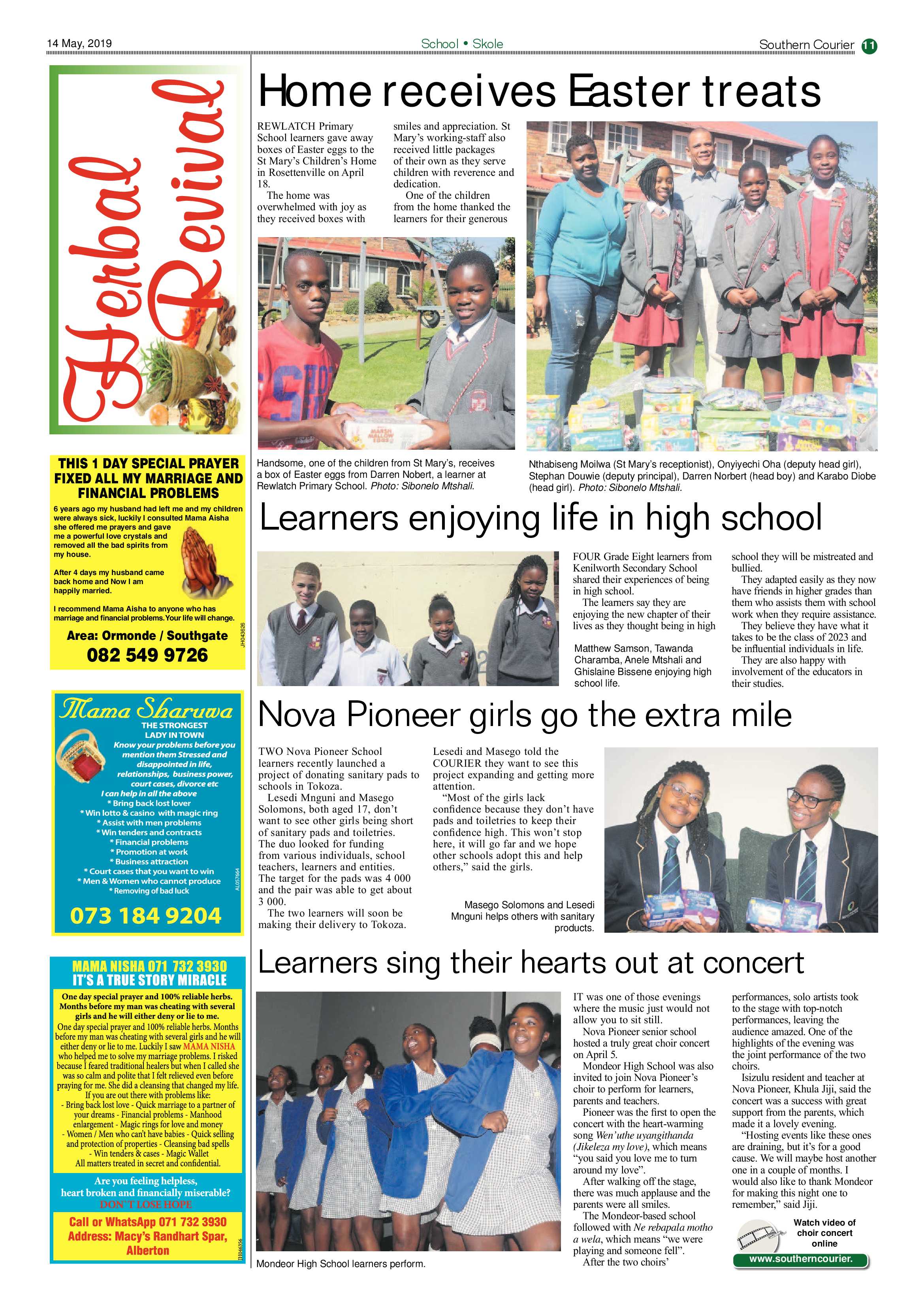 Southern Courier 14 May 2019 page 11
