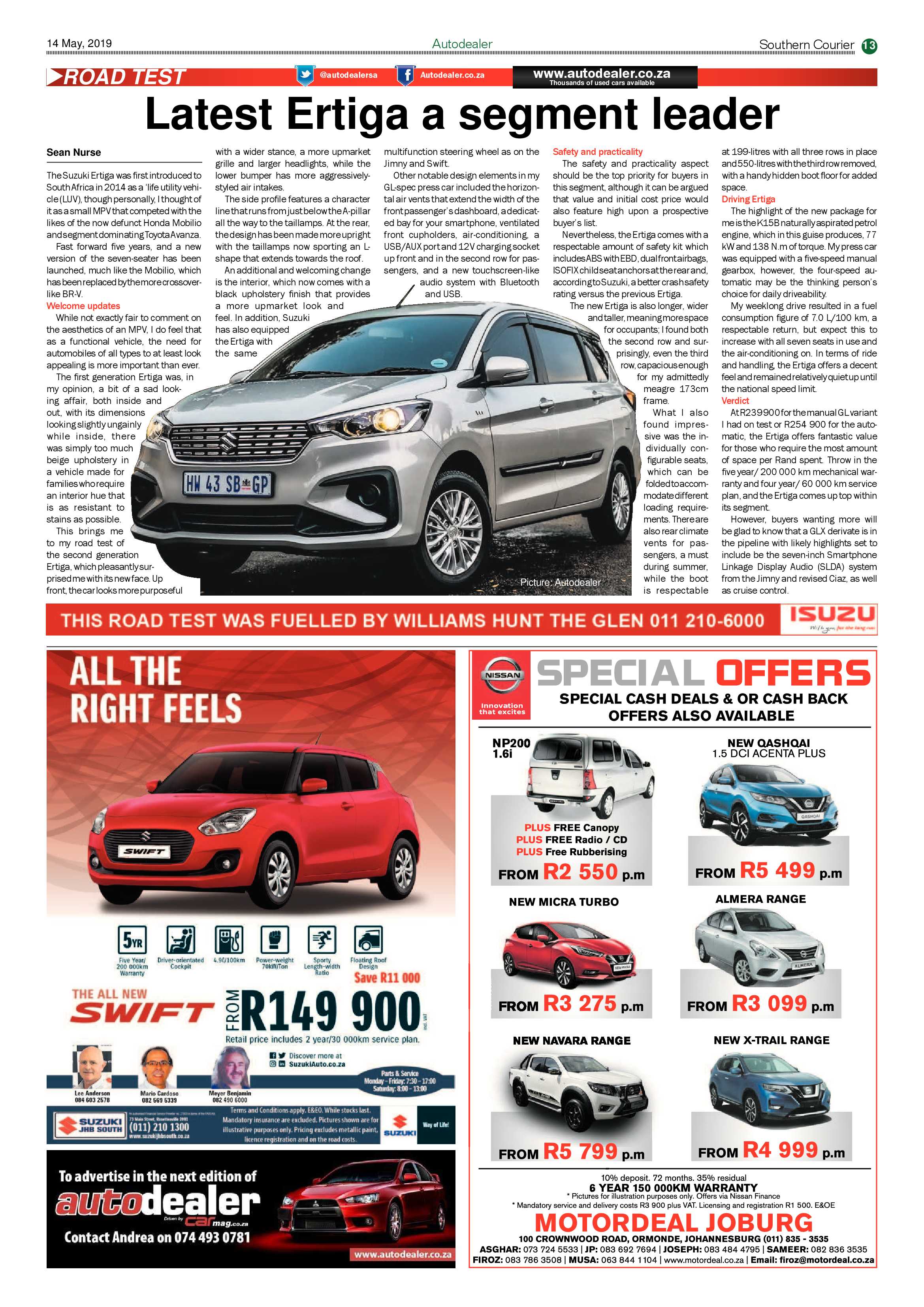 Southern Courier 14 May 2019 page 13