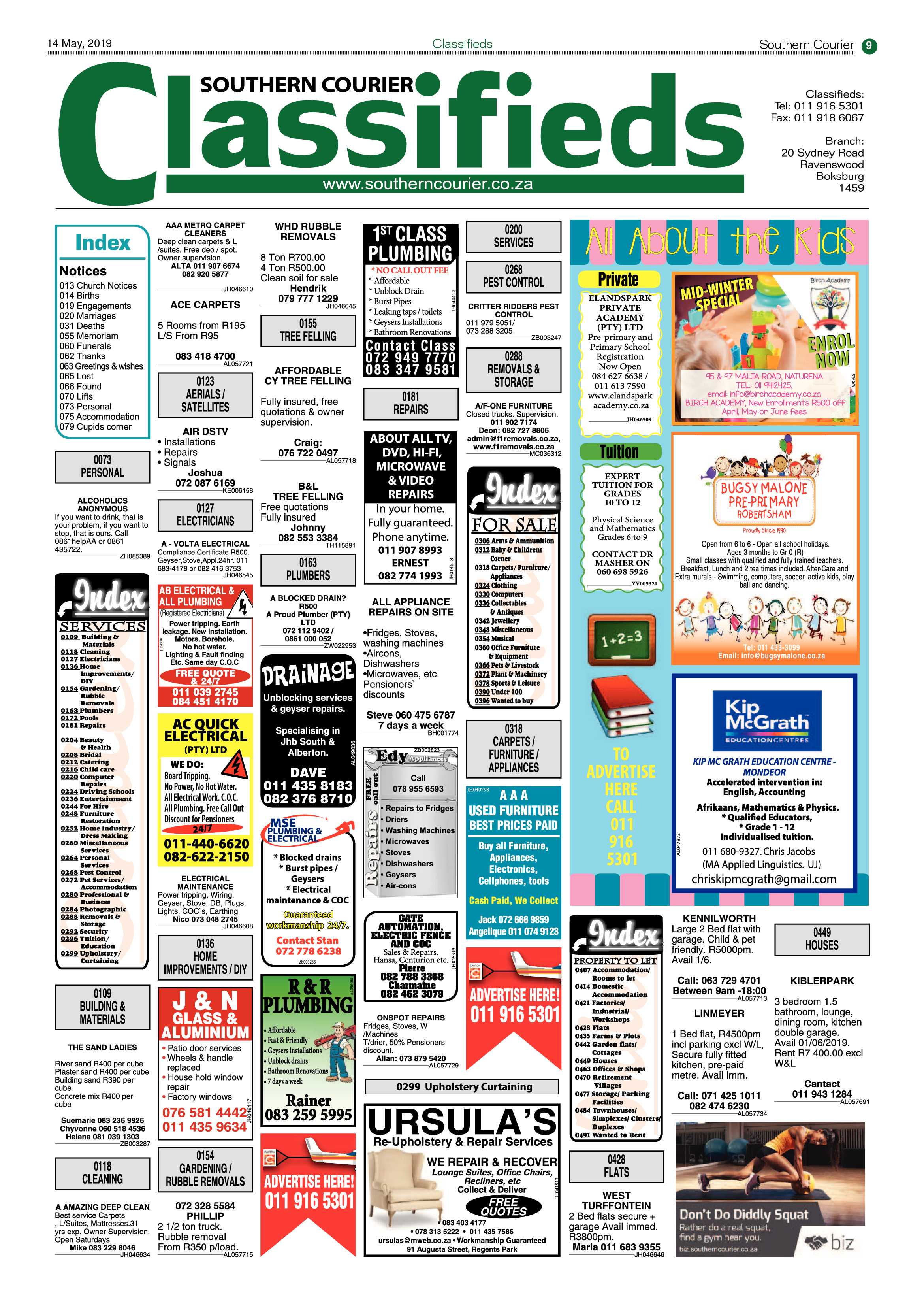 Southern Courier 14 May 2019 page 9