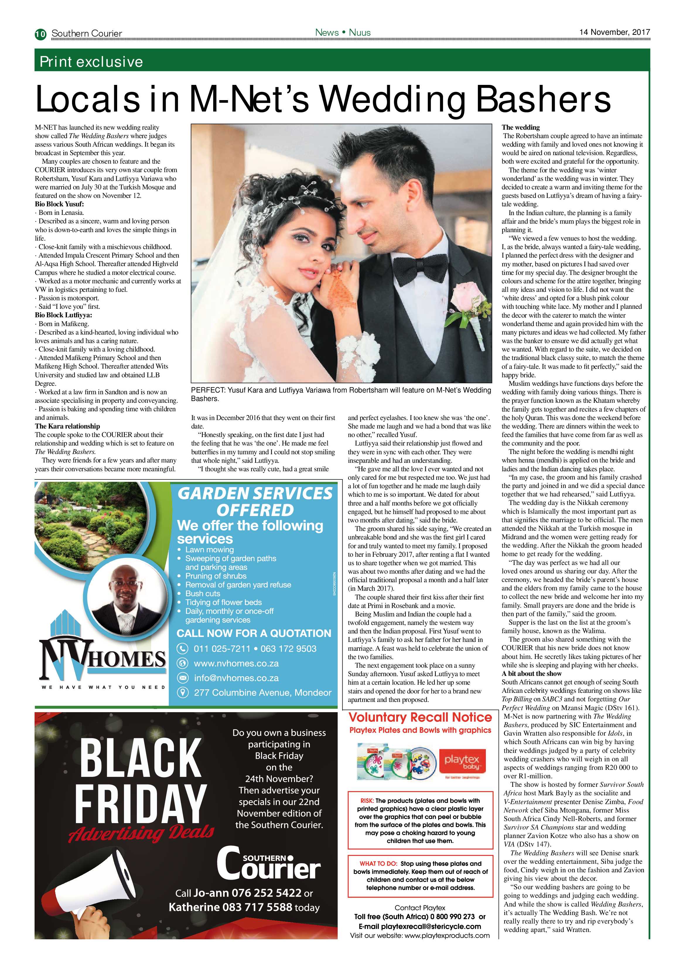 Southern Courier 14 November 2017 page 10