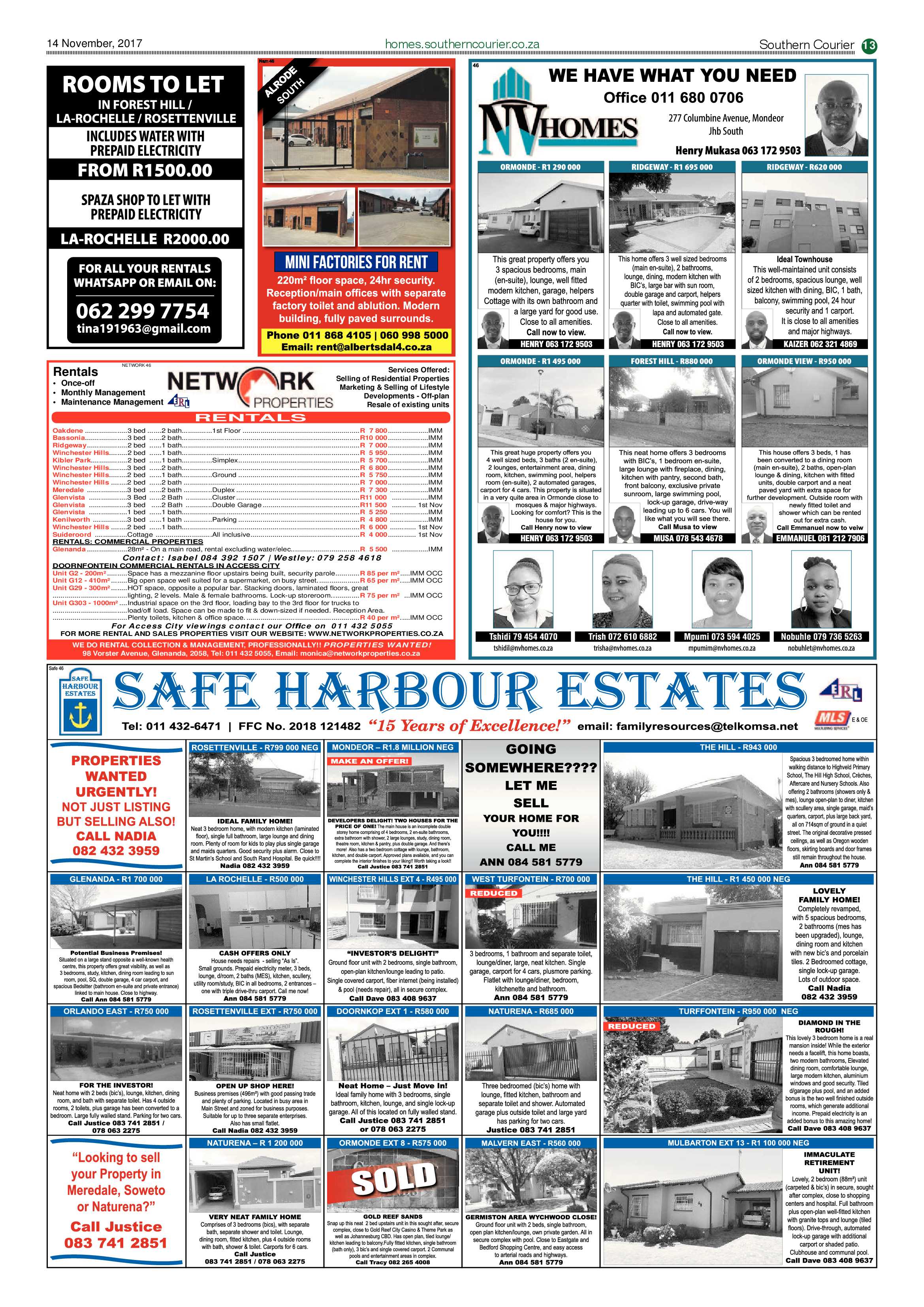 Southern Courier 14 November 2017 page 13