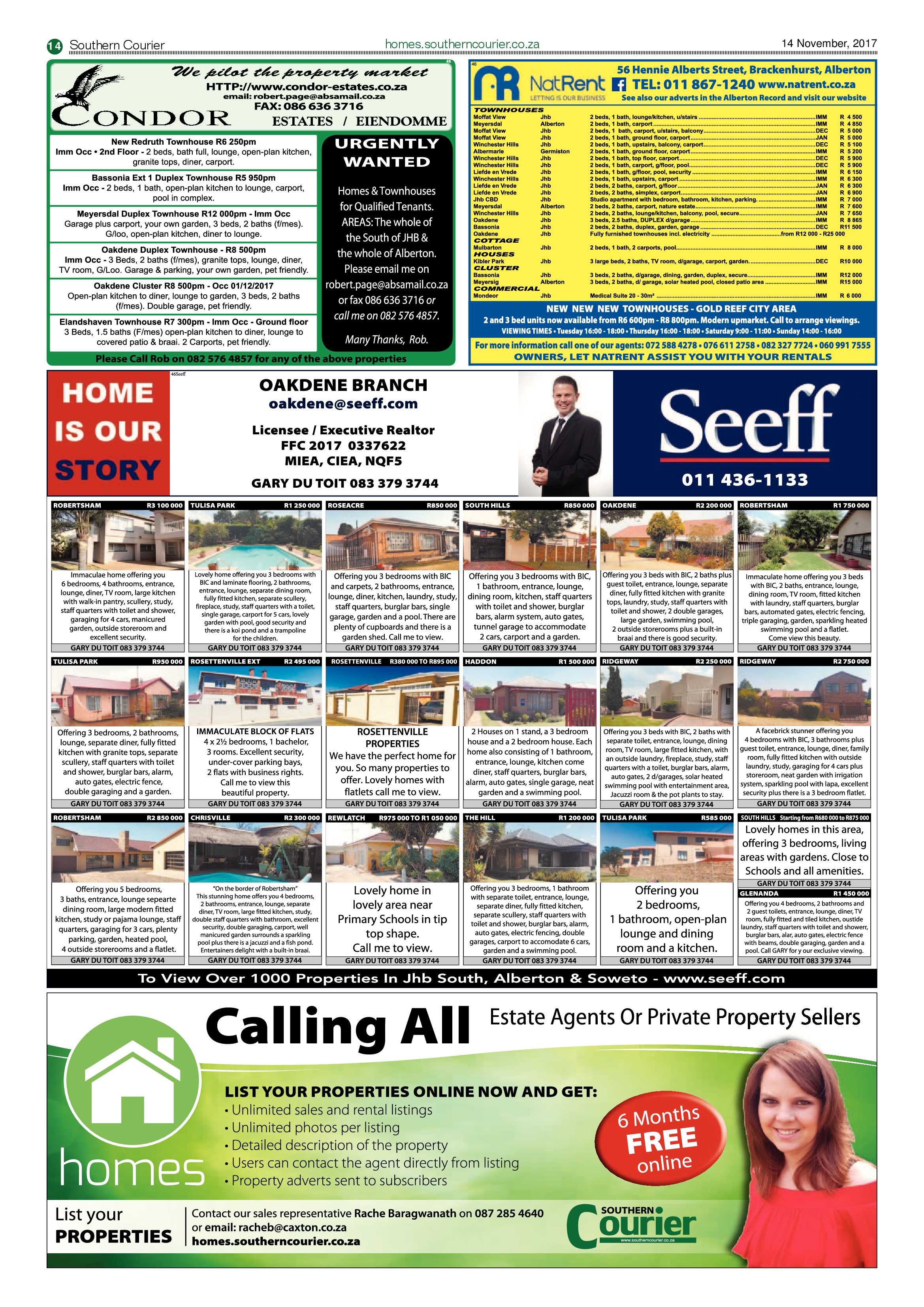 Southern Courier 14 November 2017 page 14