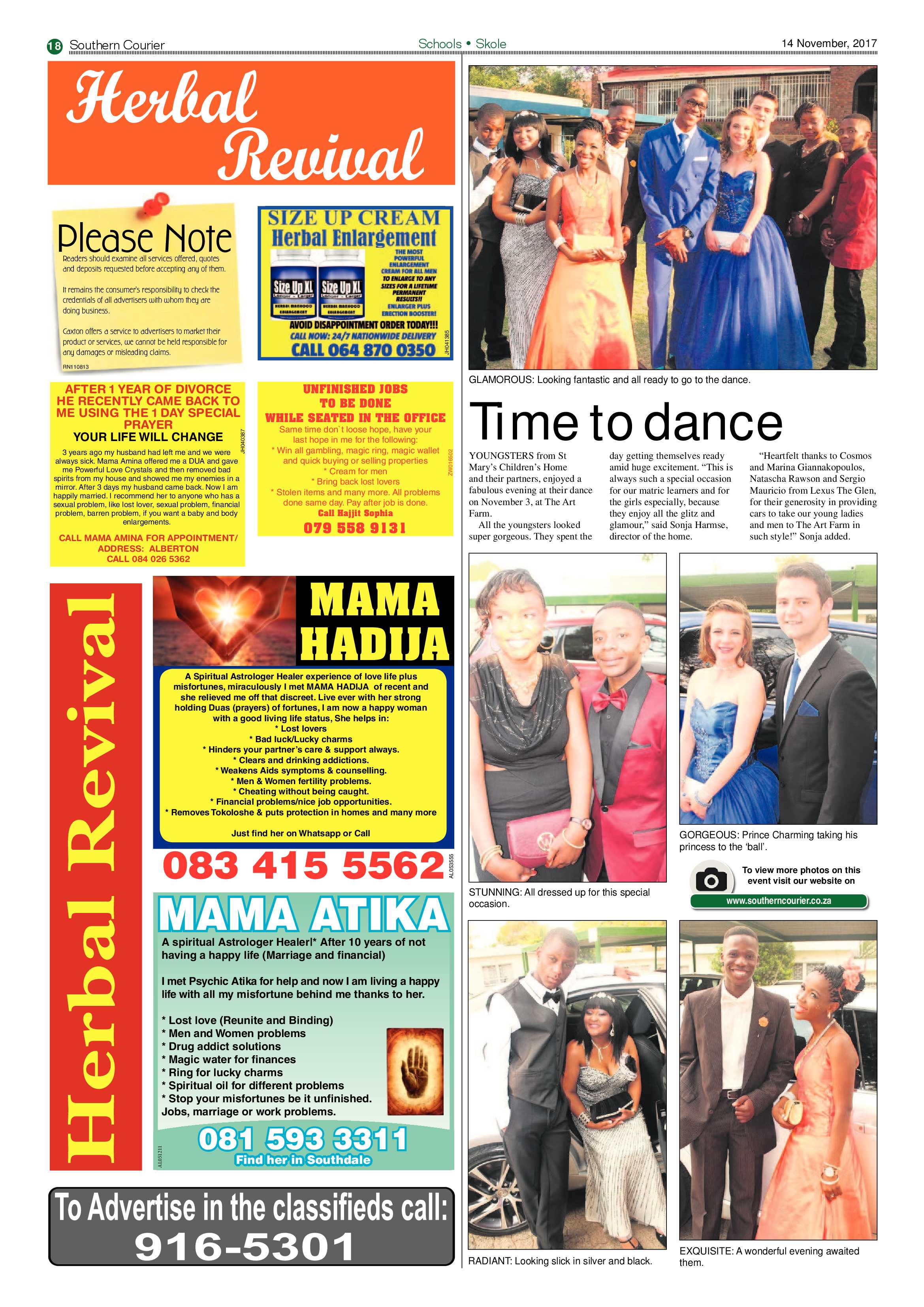 Southern Courier 14 November 2017 page 18