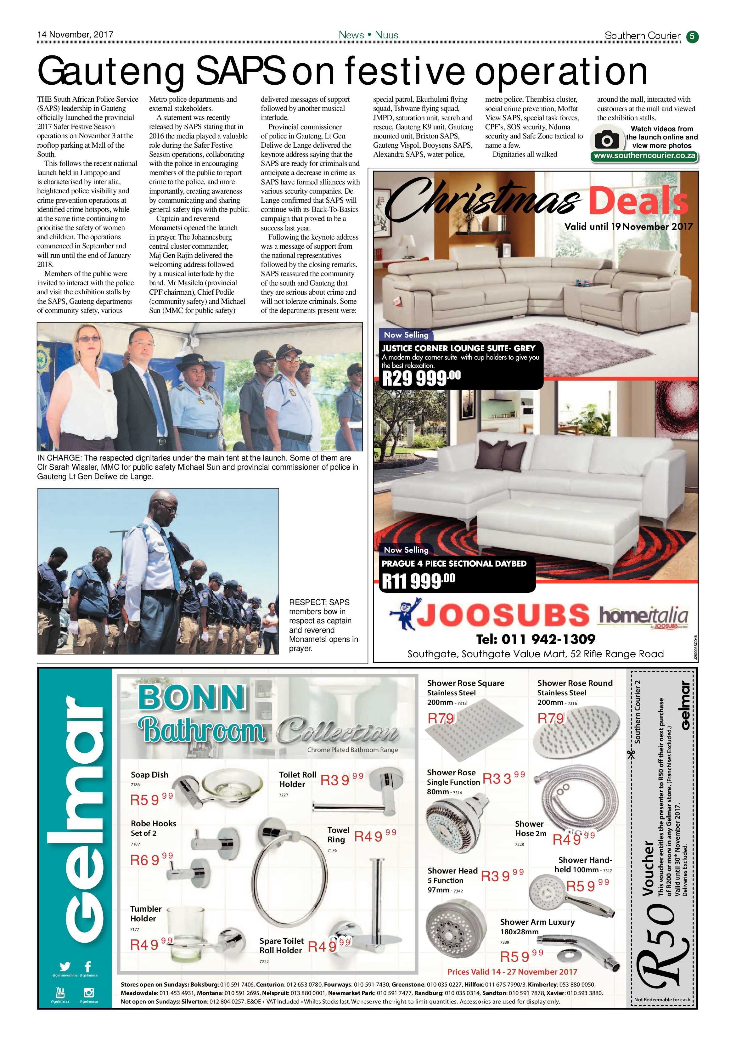 Southern Courier 14 November 2017 page 5