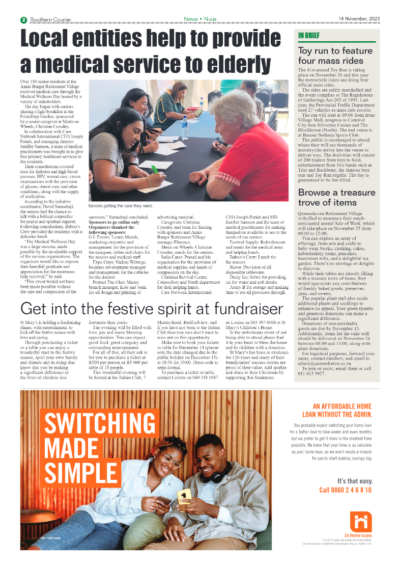 Southern Courier 14 November 2023 page 2