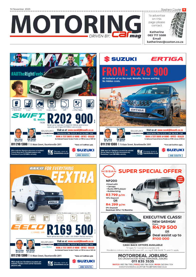 Southern Courier 14 November 2023 page 9