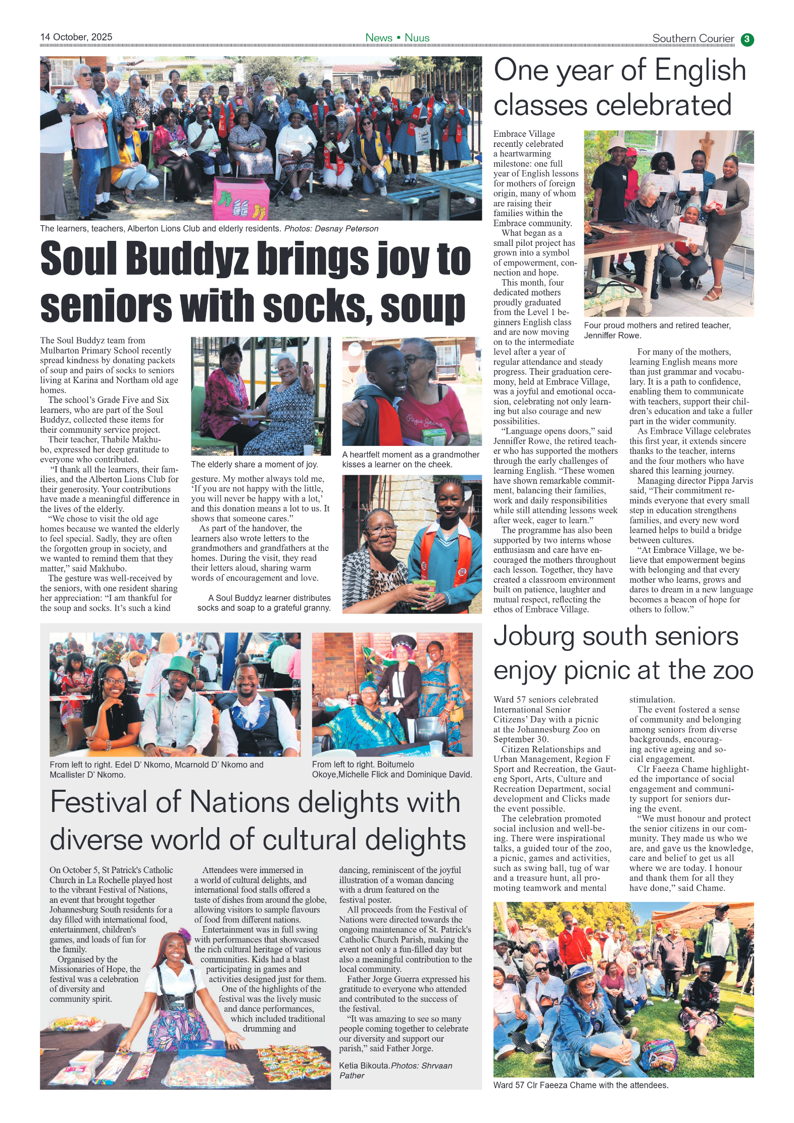 Southern Courier 14 October 2025 page 3