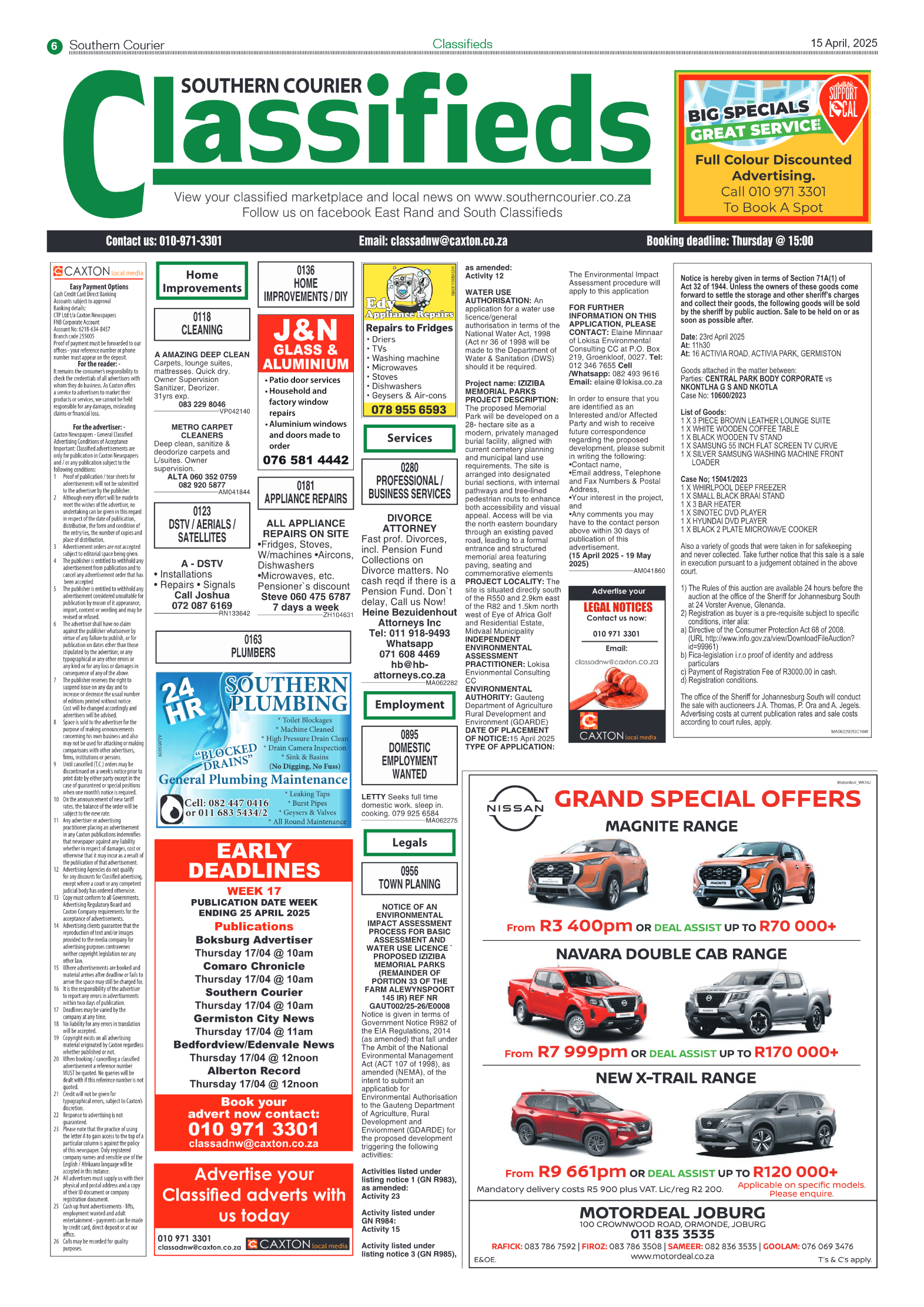 Southern Courier 15 April 2025 page 6