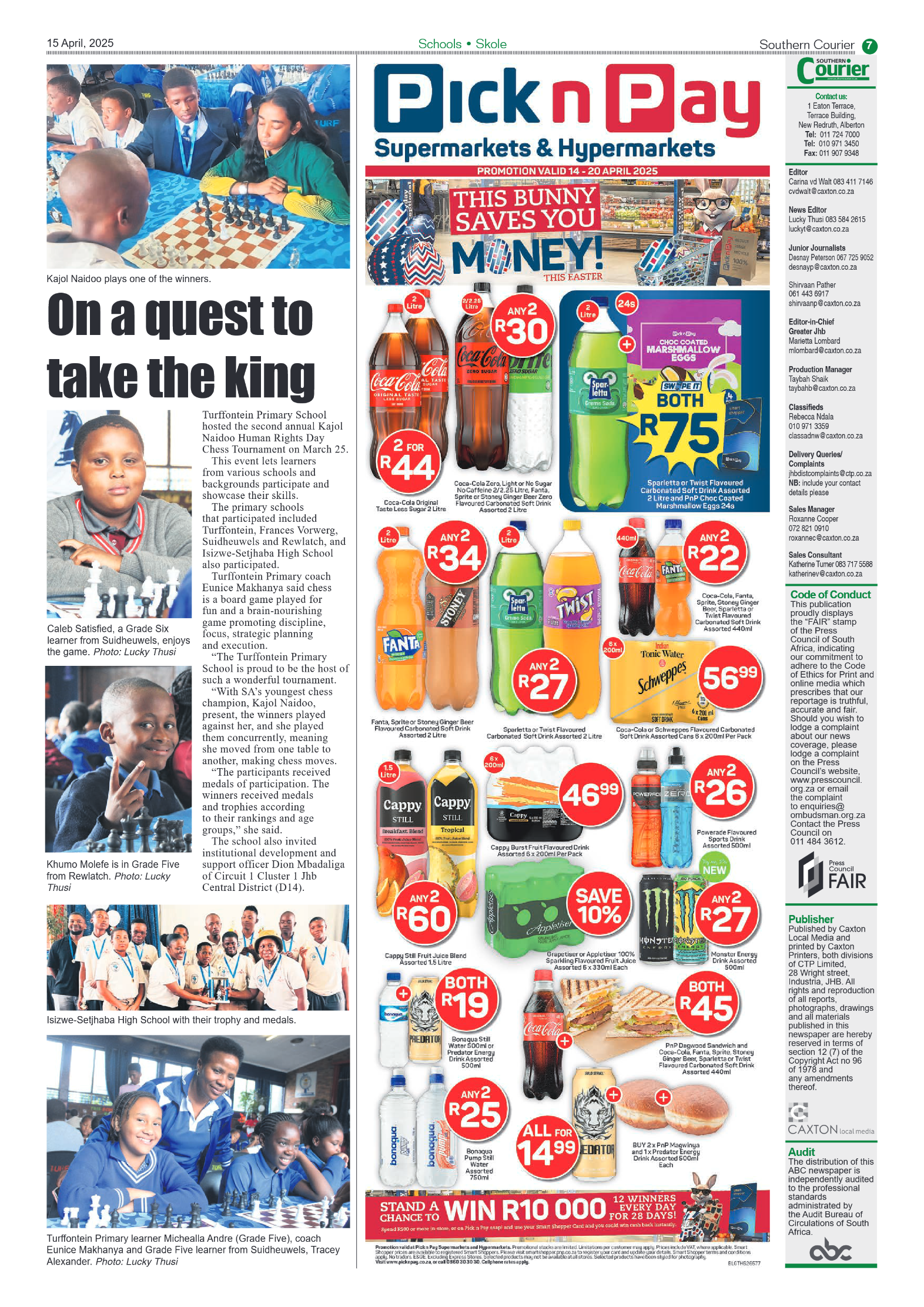 Southern Courier 15 April 2025 page 7